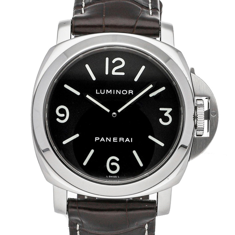 

Panerai Black Stainless Steel Luminor PAM00112 Men's Wristwatch