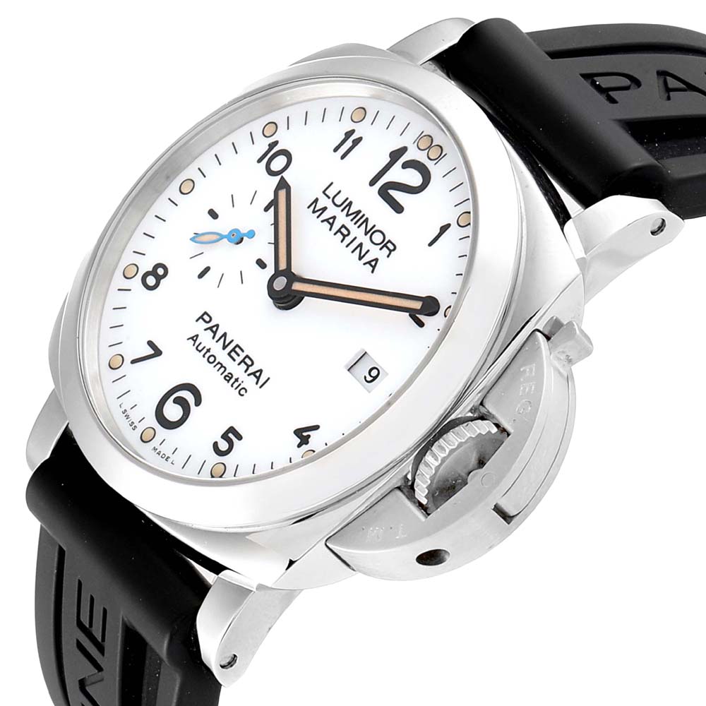 

Panerai White Stainless Steel Luminor Marina