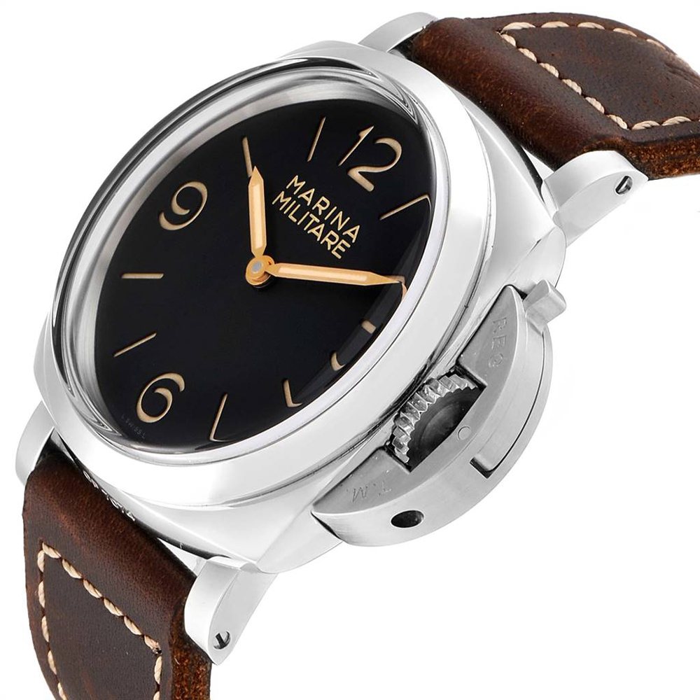 

Panerai Black Stainless Steel Luminor Marina