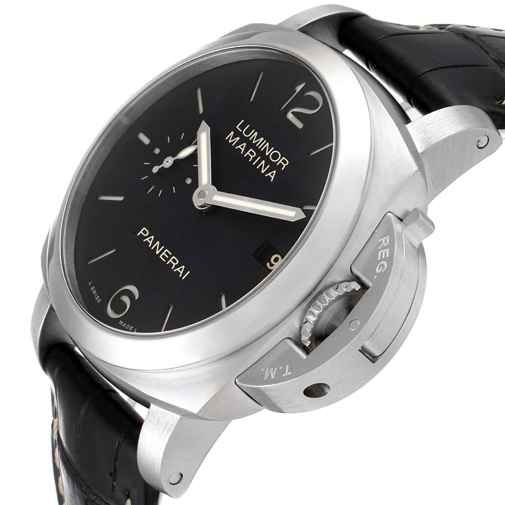 

Panerai Black Stainless Steel Luminor Marina