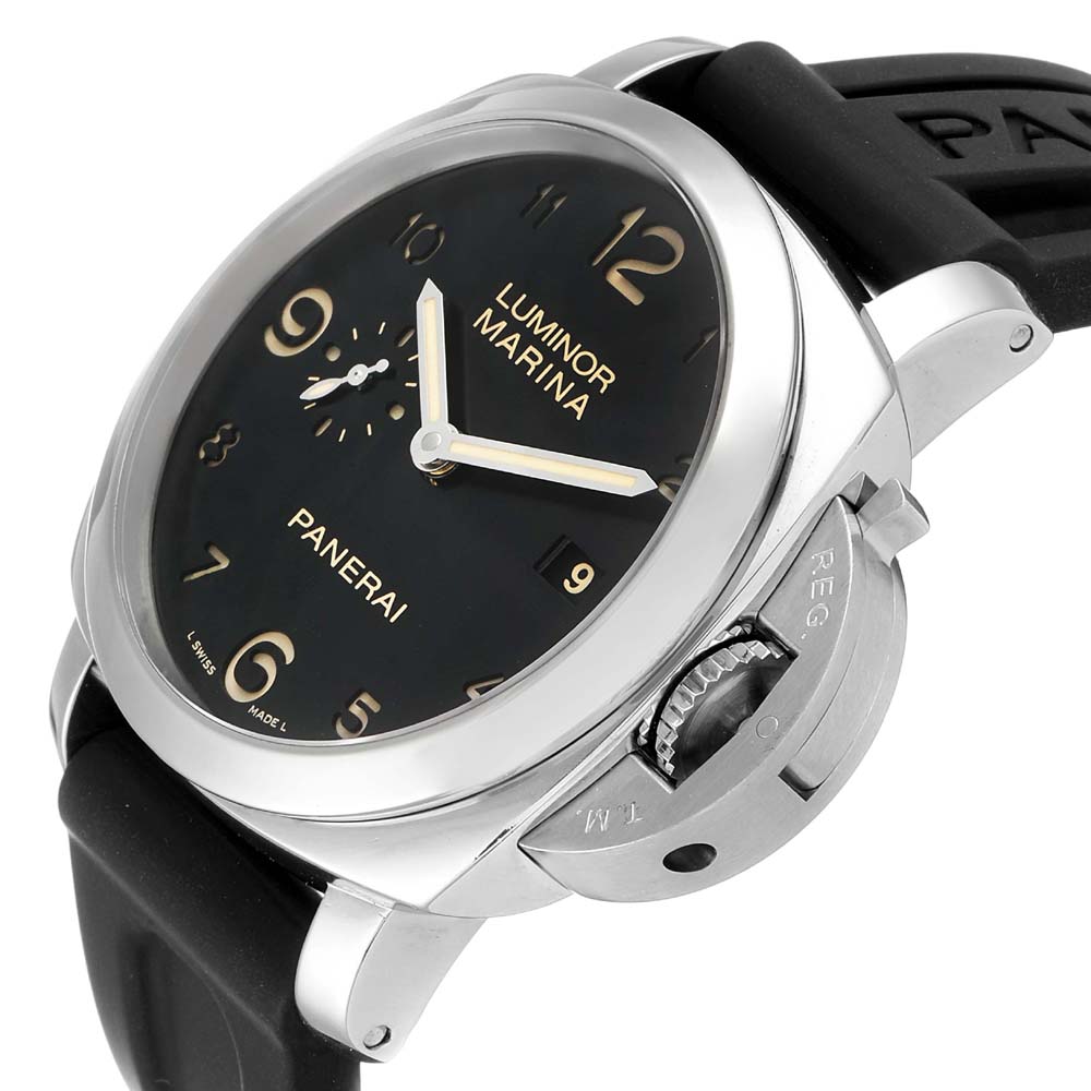 

Panerai Black Stainless Steel Luminor Marina 1950 PAM00359 Men's Wristwatch 44 MM