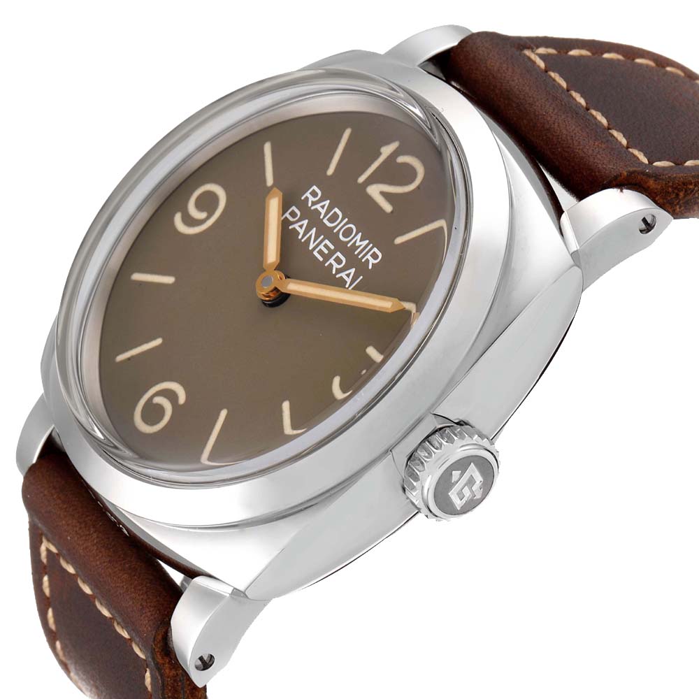 

Panerai Brown Stainless Steel Radiomir 1940 PAM00662 Men's Wristwatch 47 MM