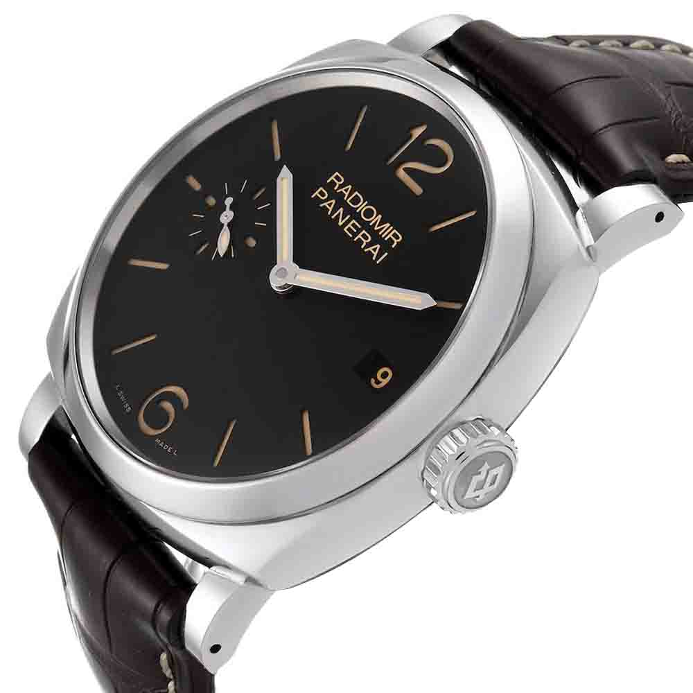 

Panerai Black Stainless Steel Radiomir 1940 3 Days PAM00514 Men's Wristwatch 47 MM