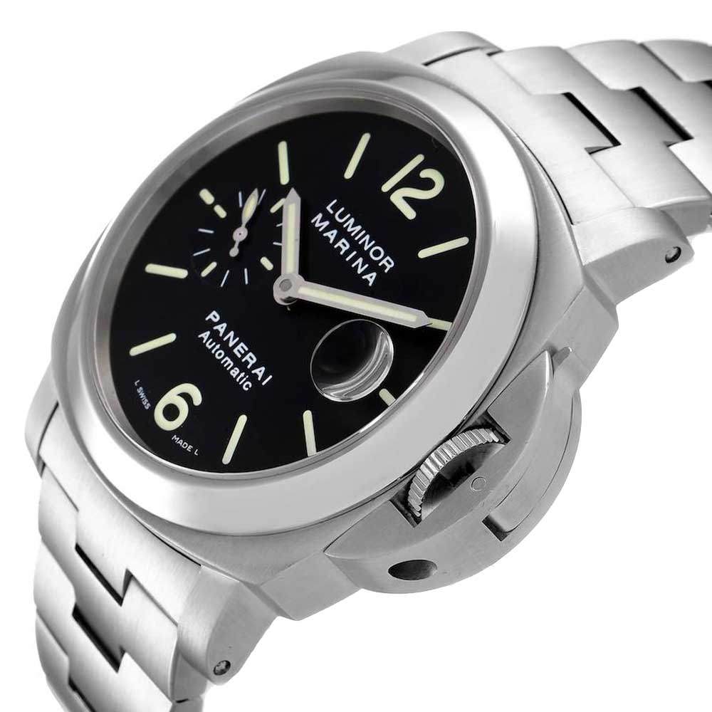 

Panerai Black Stainless Steel Luminor Marina Automatic PAM00299 Men's Wristwatch 44 MM