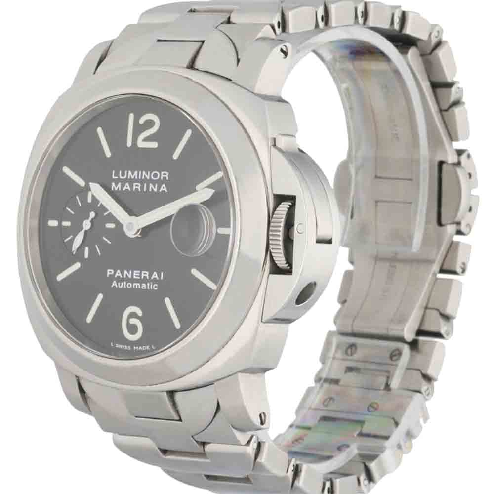 

Panerai Black Stainless Steel Luminor Marina PAM220 Automatic Men's Wristwatch 44 MM