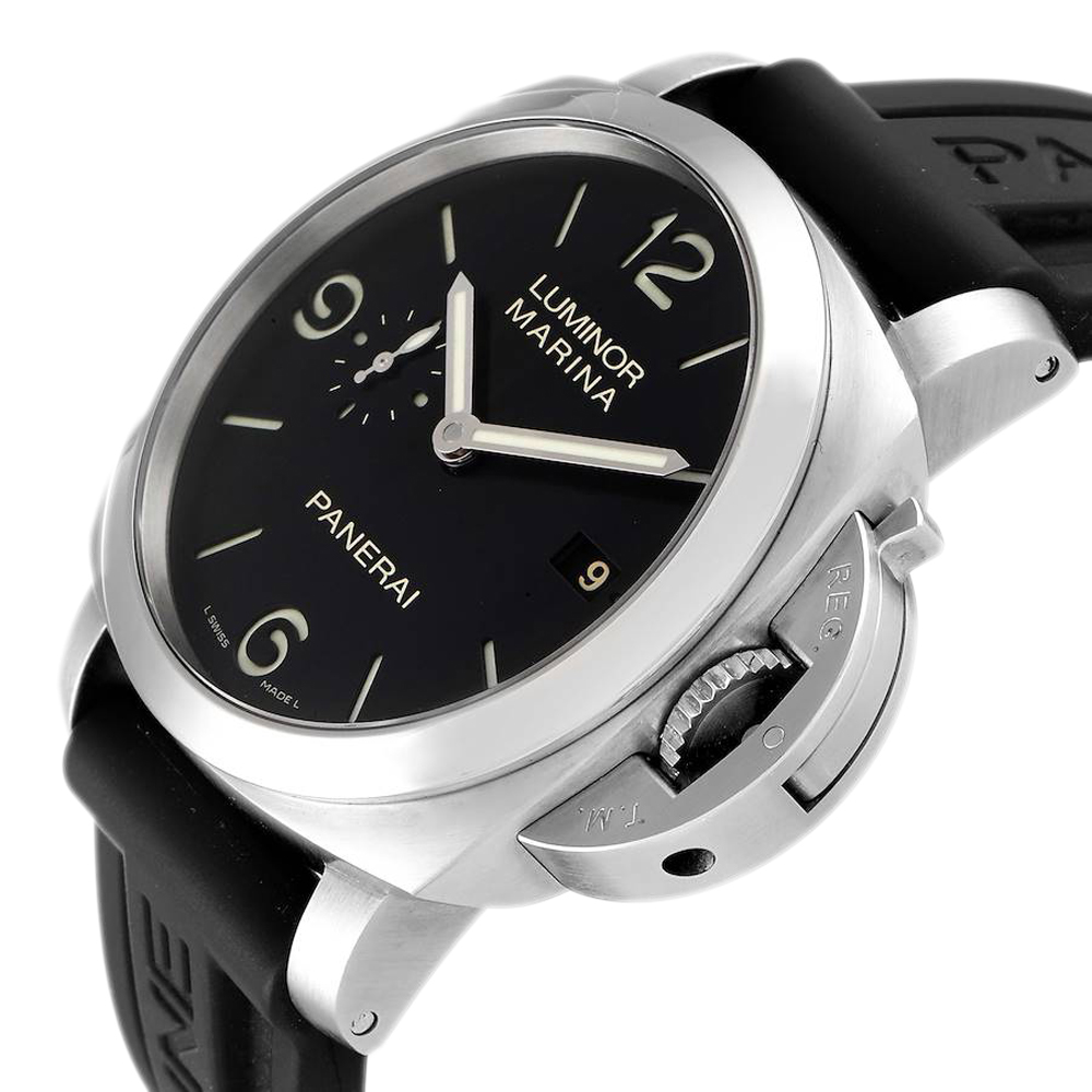 

Panerai Black Stainless Steel Luminor 1950 Marina PAM00312 Men's Wristwatch 44 MM