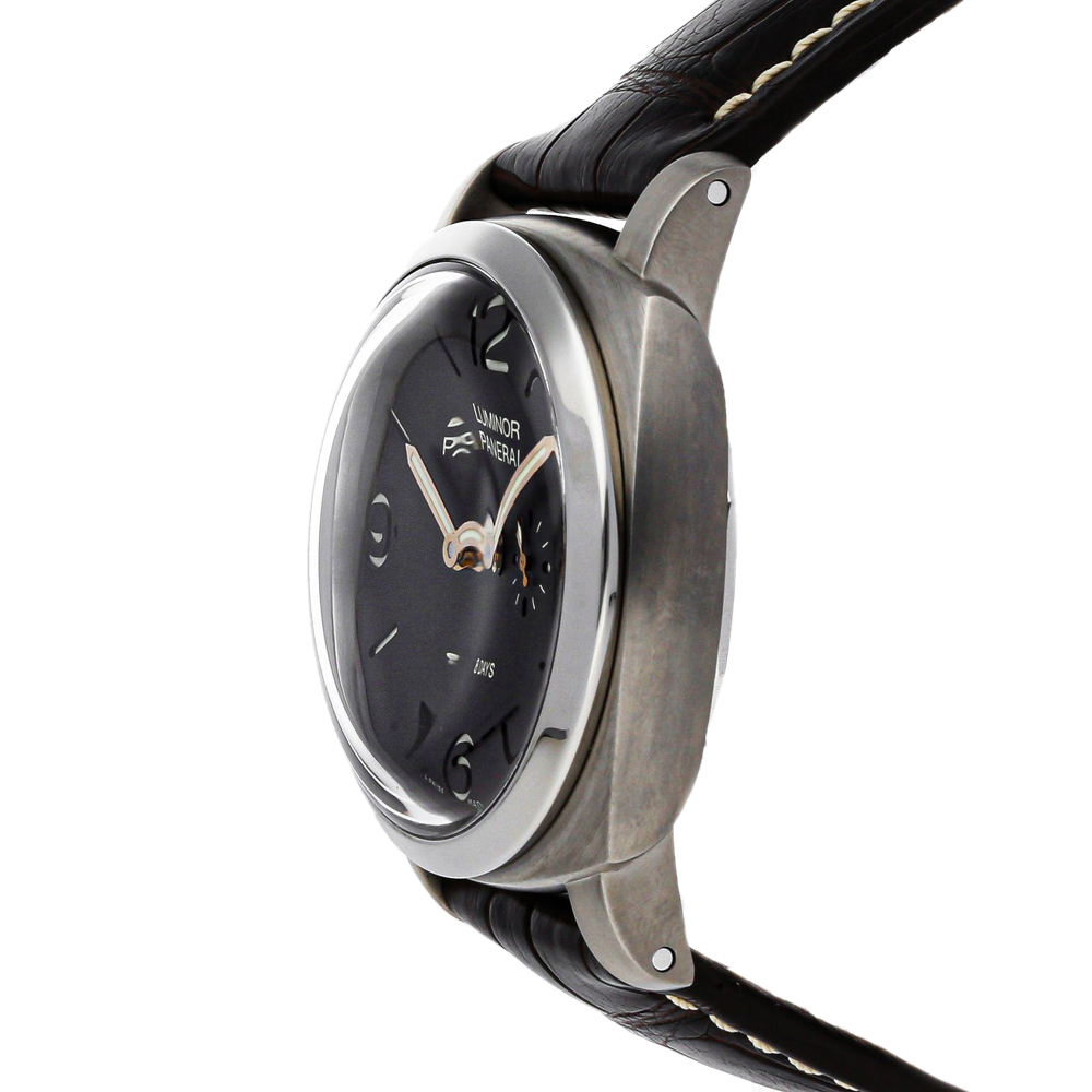 

Panerai Brown Titanium Luminor Left-Handed 8 Days Titanio PAM 368 Men's Wristwatch 47 MM