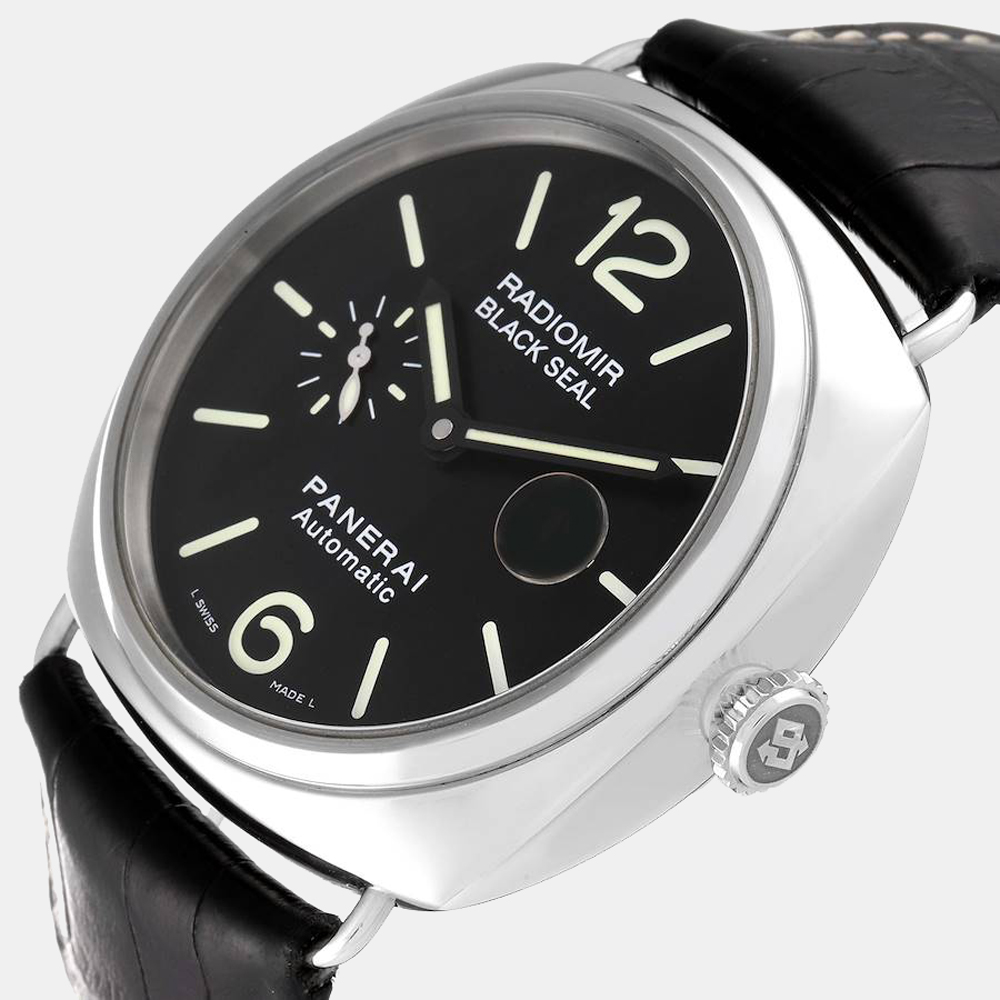 

Panerai Black Stainless Steel Radiomir PAM00287 Automatic Men's Wristwatch 45 mm