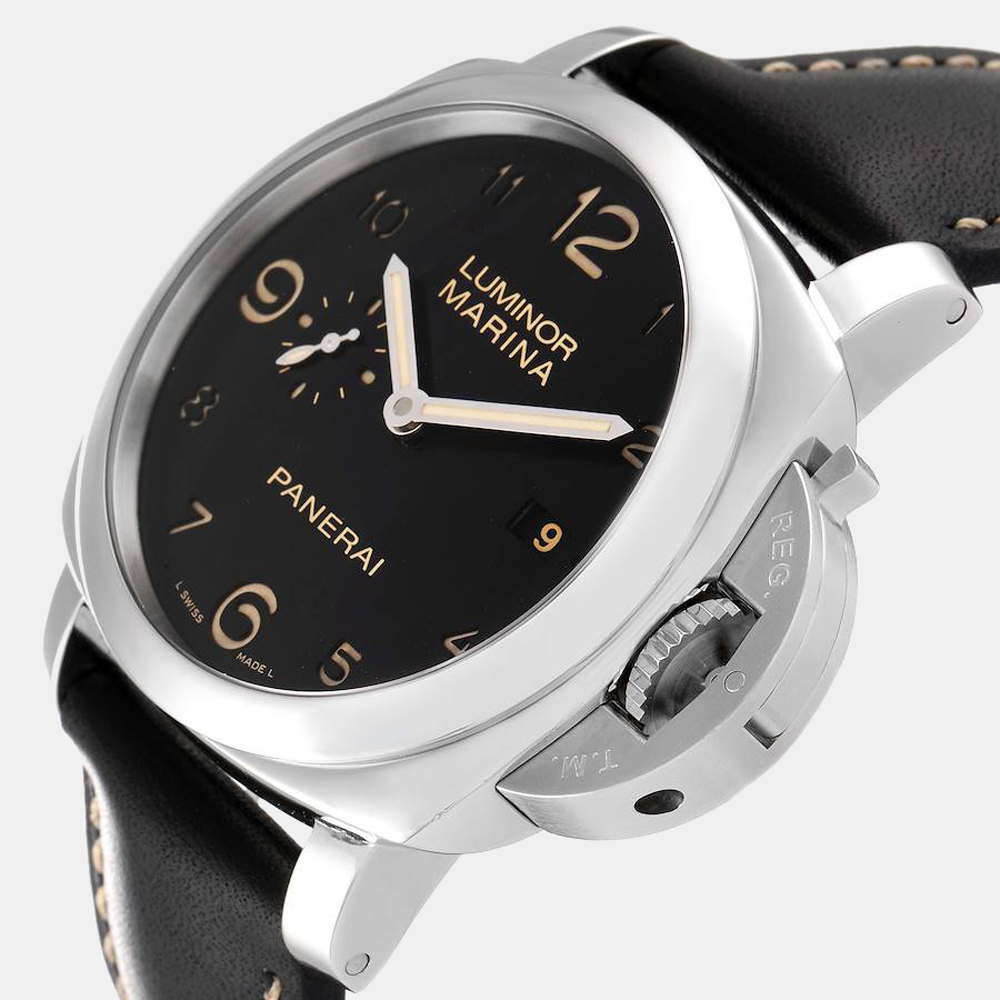 

Panerai Black Stainless Steel Luminor Marina PAM00359 Automatic Men's Wristwatch 44 mm