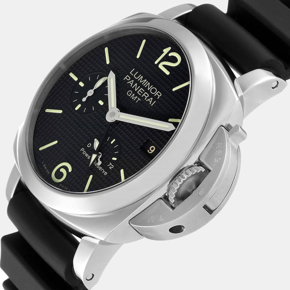 

Panerai Black Stainless Steel Luminor PAM00537 Automatic Men's Wristwatch 42 mm