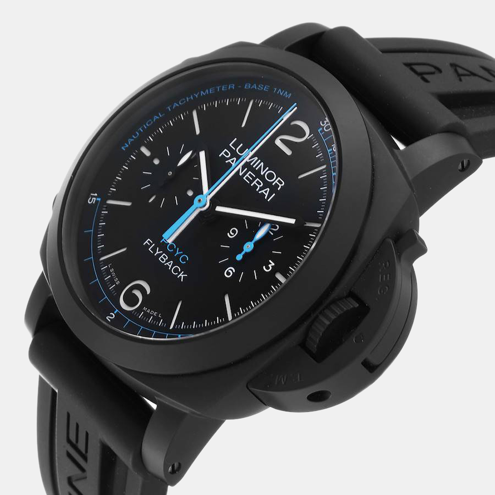 

Panerai Black Stainless Steel And Ceramic Luminor PAM00788 Automatic Men's Wristwatch 44 mm