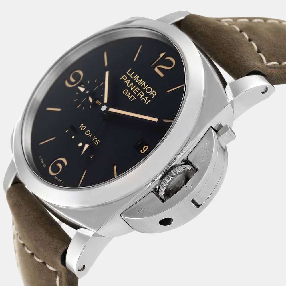 

Panerai Black Stainless Steel Luminor PAM00533 Automatic Men's Wristwatch 44 mm