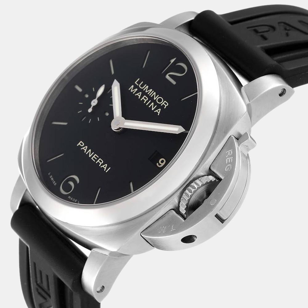 

Panerai Black Stainless Steel Luminor PAM00392 Automatic Men's Wristwatch 42 mm