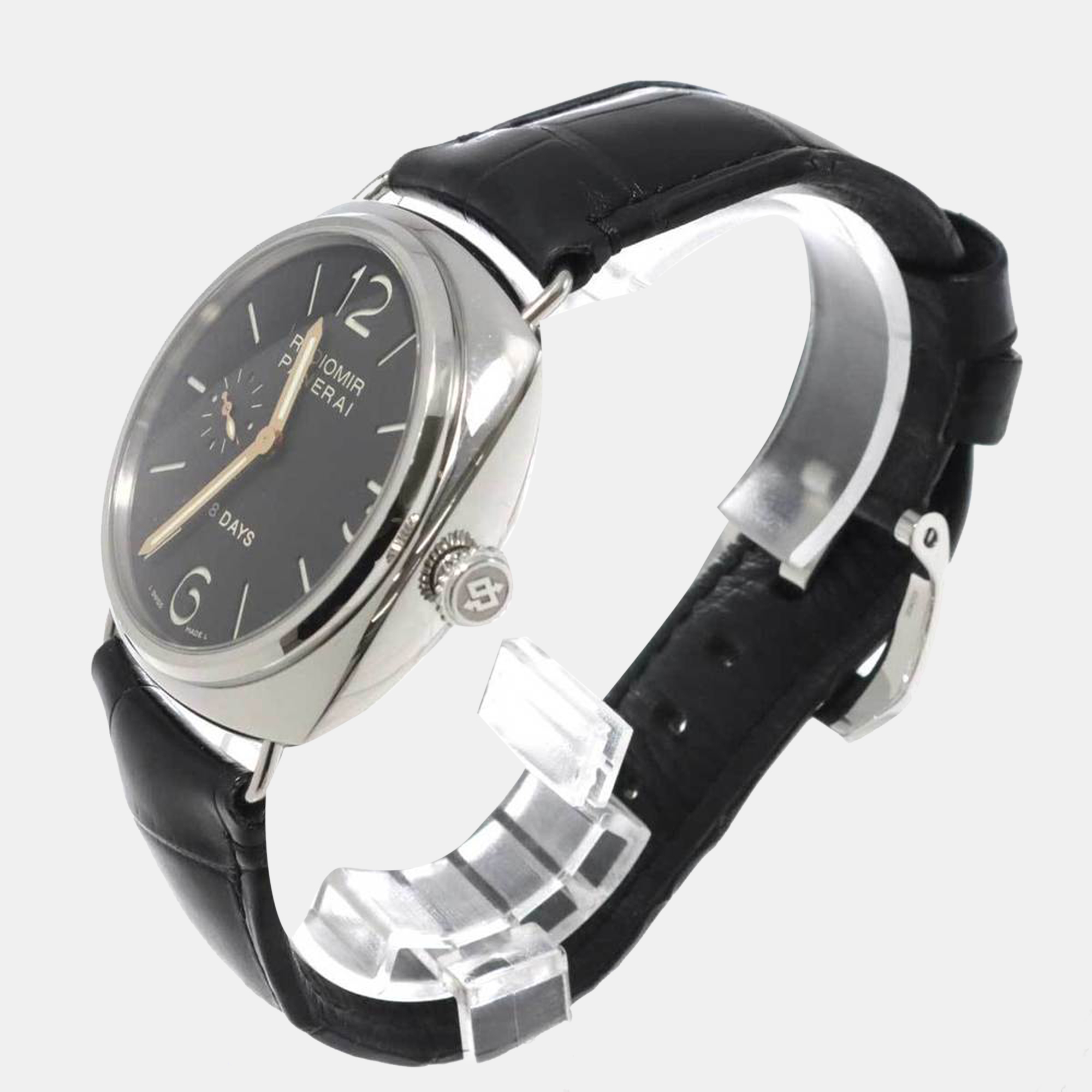 

Panerai Black Stainless Steel Radiomir PAM00190 Men's Wristwatch 45 mm