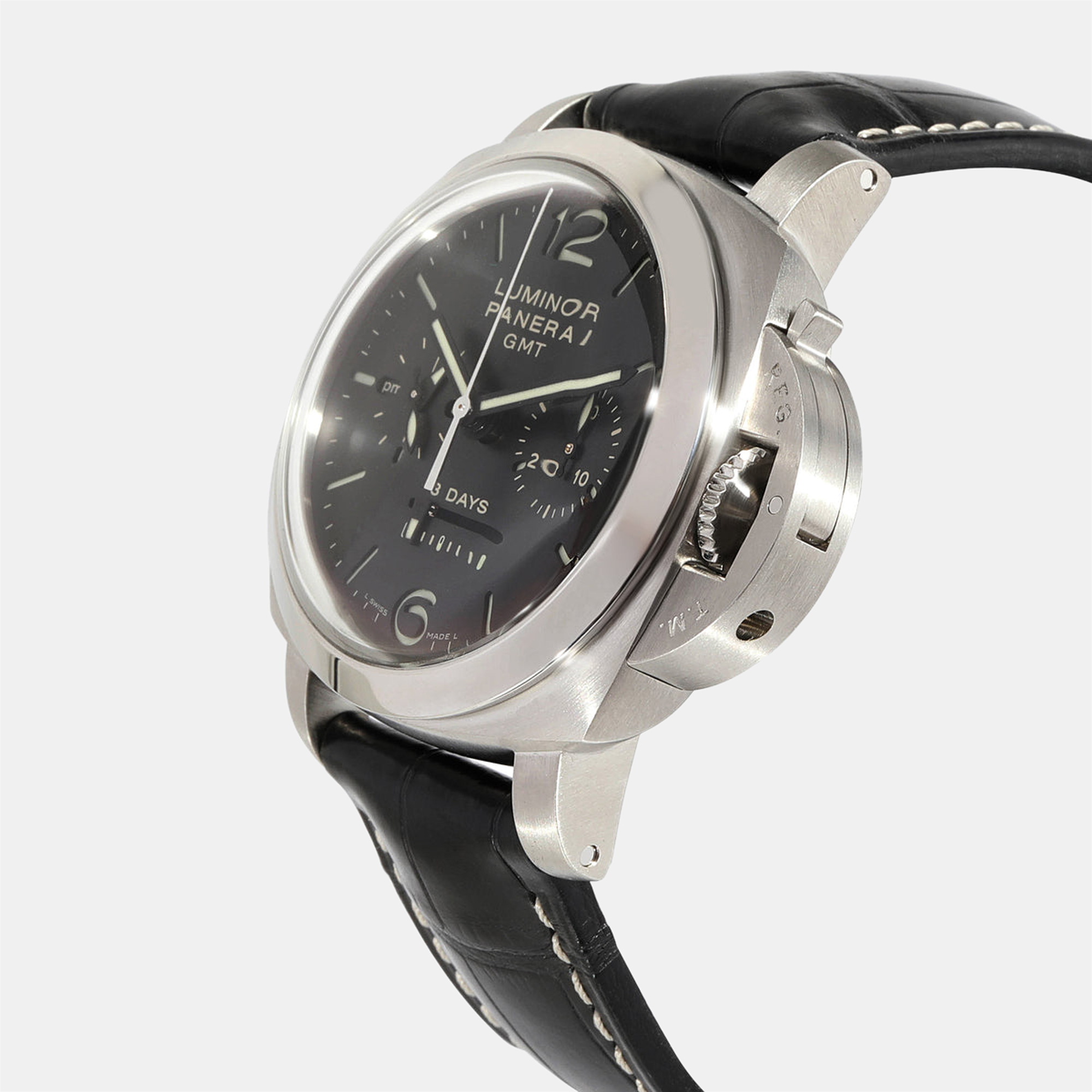 

Panerai Black Stainless Steel Luminor PAM00275 Men's Wristwatch 44 mm