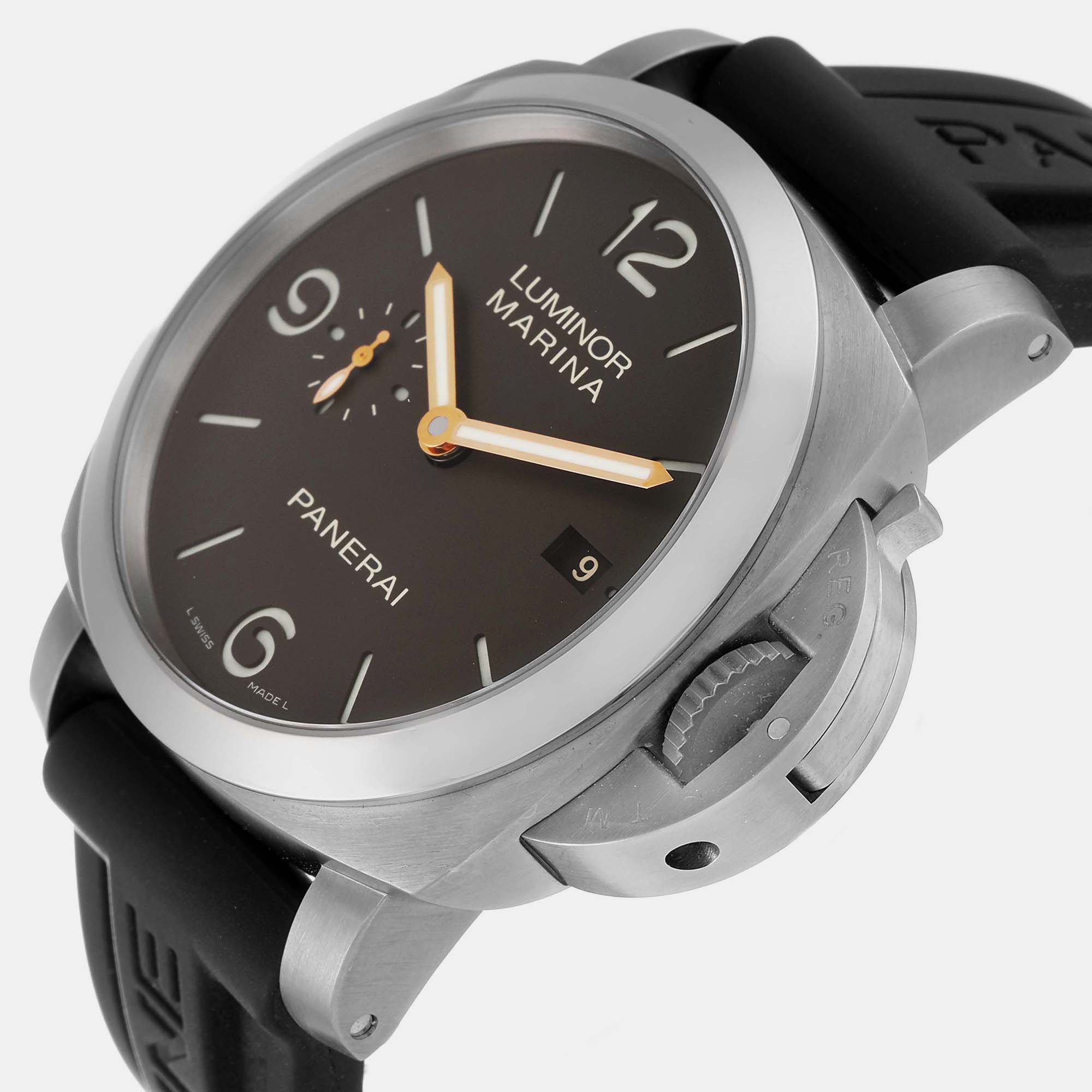

Panerai Brown Titanium Luminor PAM00351 Automatic Men's Wristwatch 44 mm