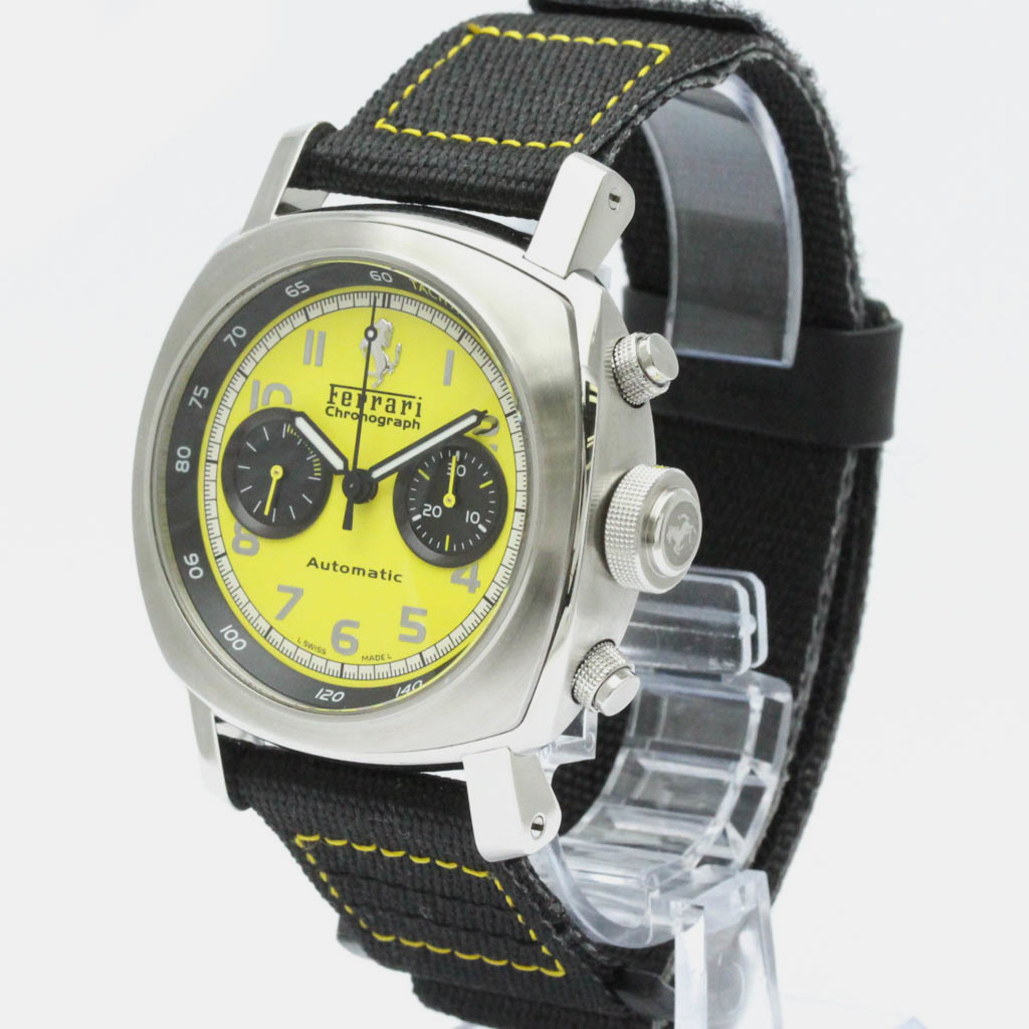 

Panerai Yellow Stainless Steel Ferrari FER00011 Automatic Men's Wristwatch 44 mm