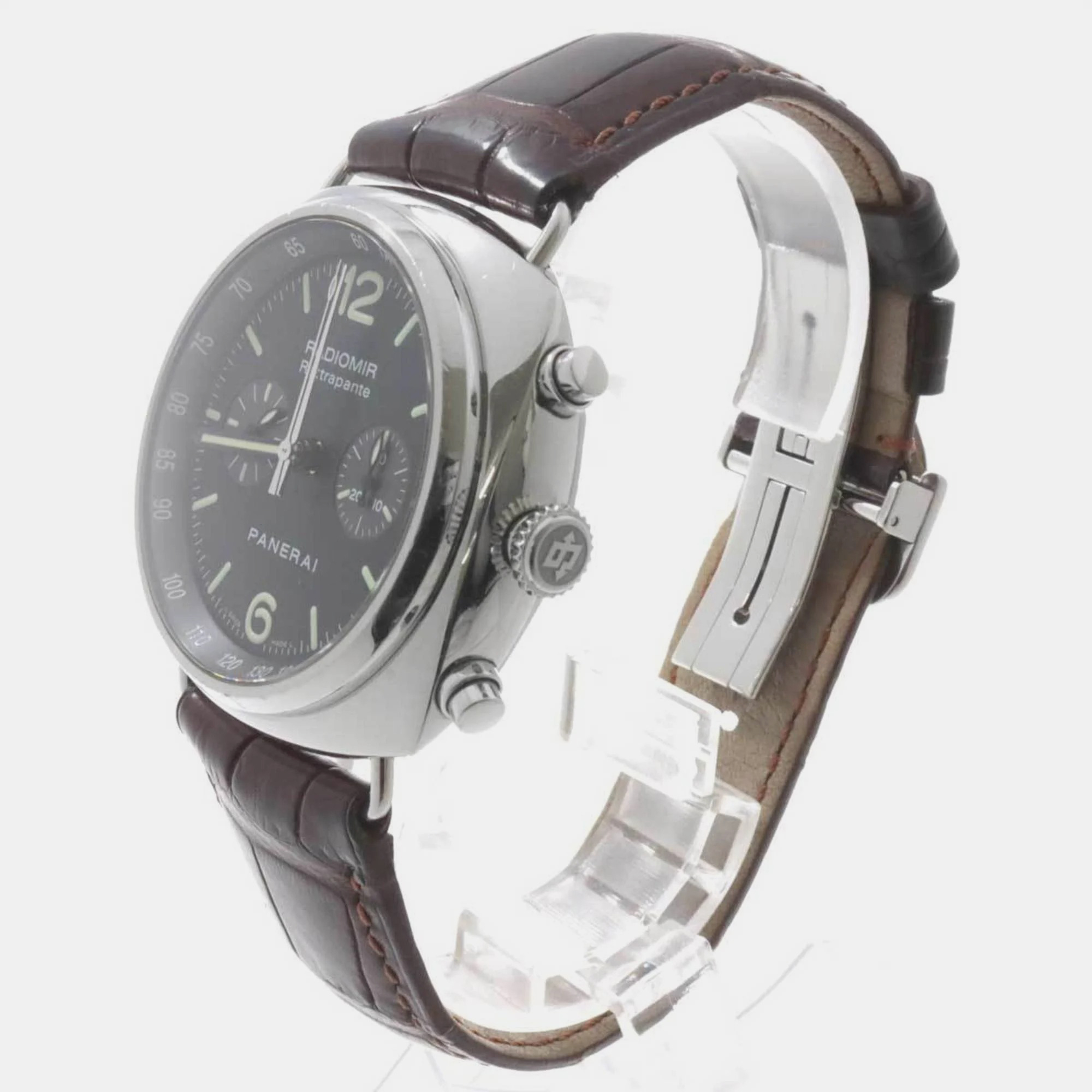 

Panerai Black Stainless Steel Radiomir PAM00214 Automatic Men's Wristwatch 45 mm