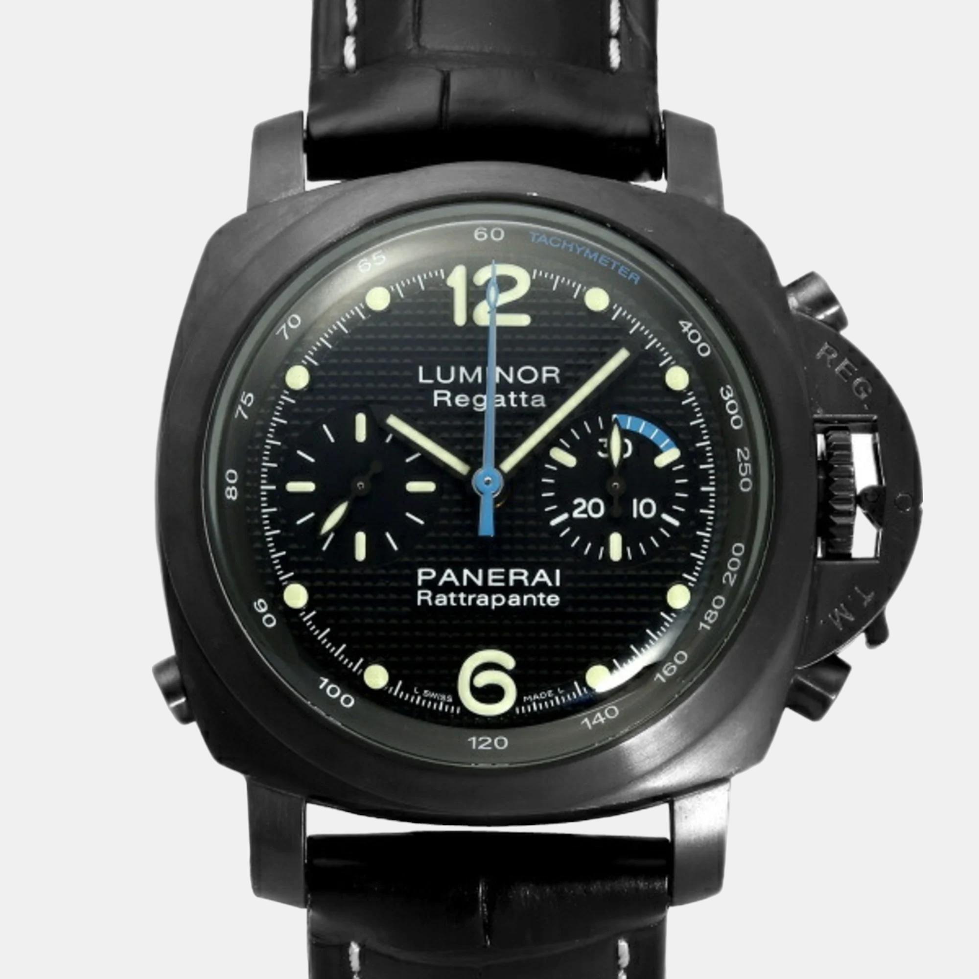 

Panerai Black Stainless Steel Luminor PAM00332 Automatic Men's Wristwatch 44 mm