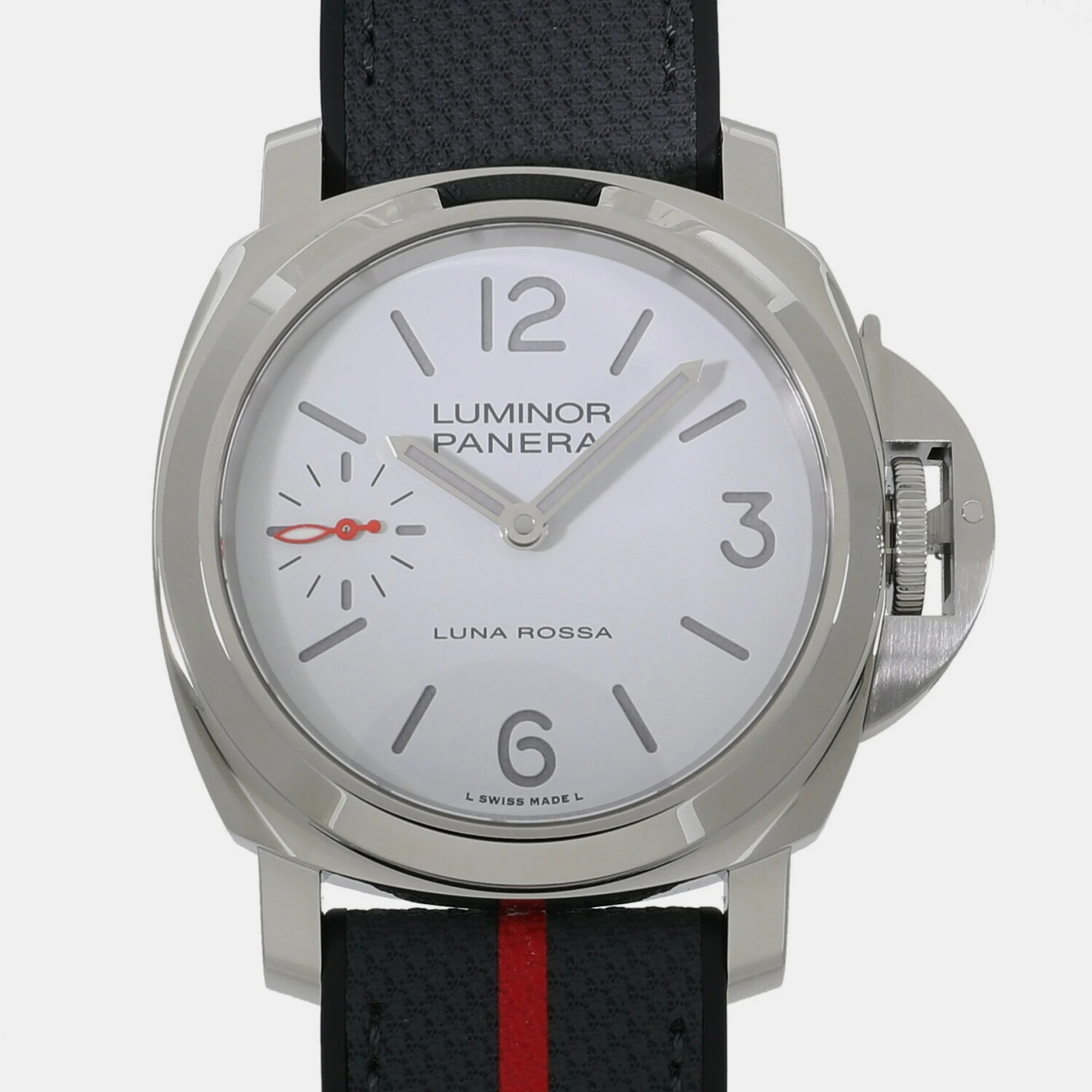 

Panerai White Stainless steel Luminor Luna Rossa World PAM01342 Mechanical Men's Wristwatch