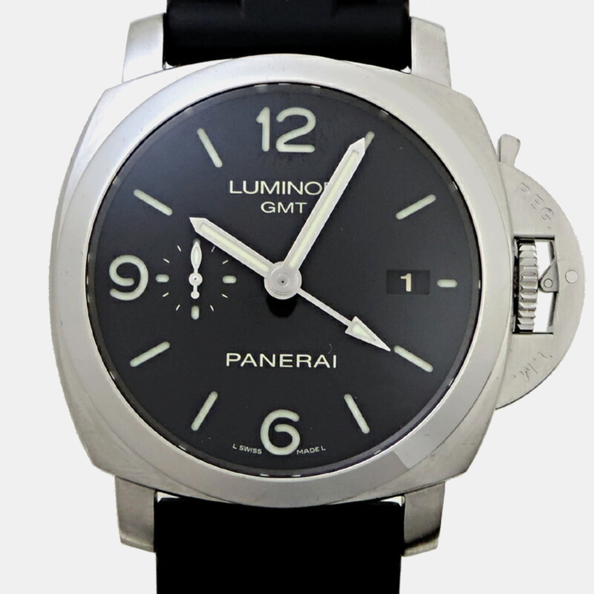 

Panerai Black Stainless steel Luminor PAM00320 Automatic Men's Wristwatch 44 mm