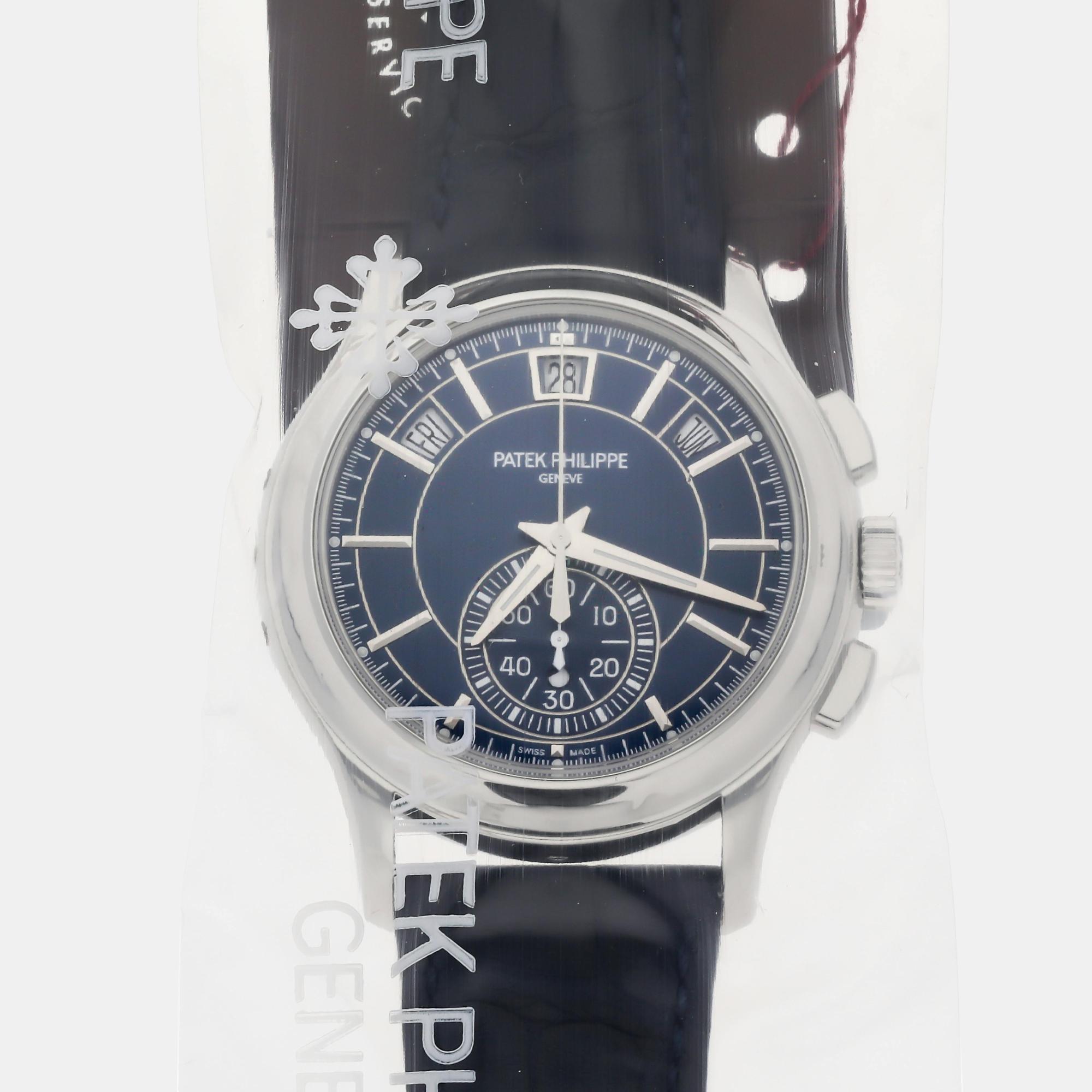 

Patek Philippe Blue Platinum Complications 5905P-001 Automatic Men's Wristwatch 42 mm