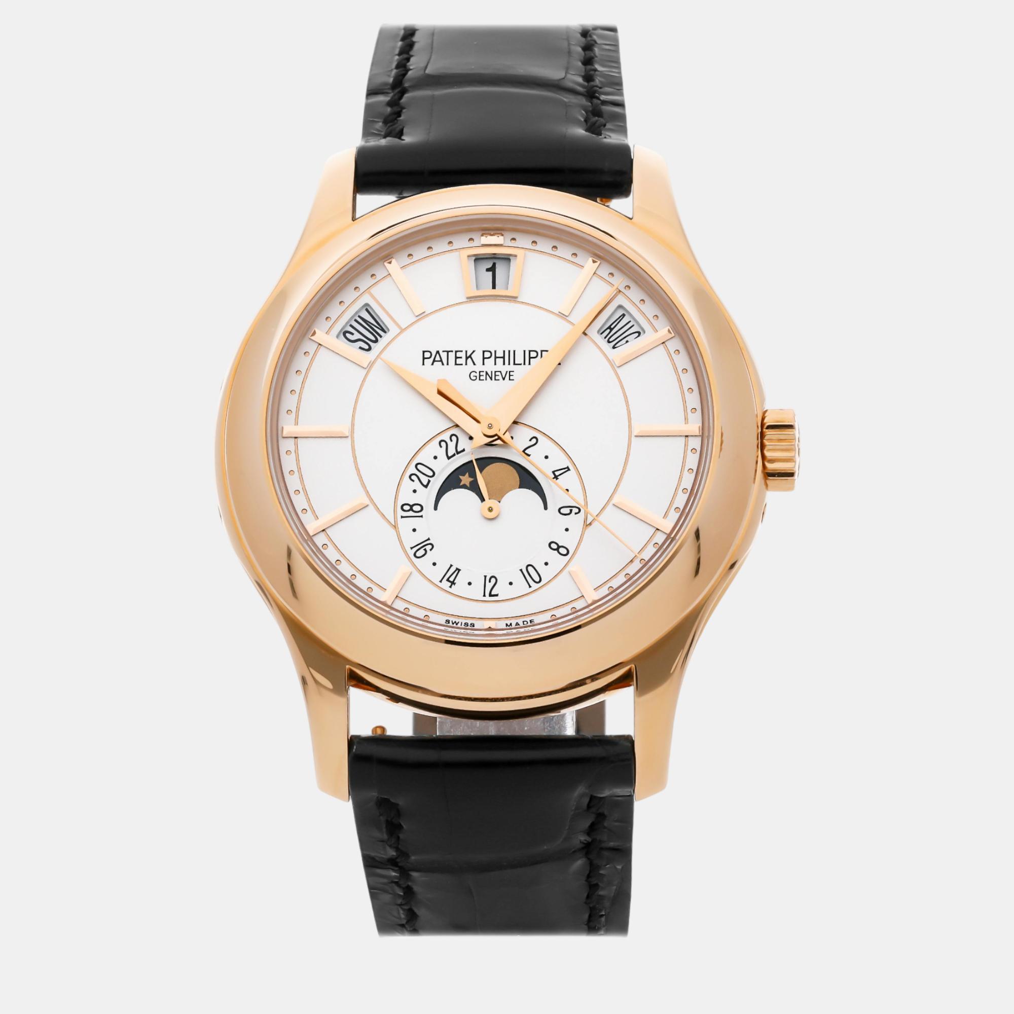 

Patek Philippe White 18k Rose Gold Complications 5205R-001 Automatic Men's Wristwatch 40 mm