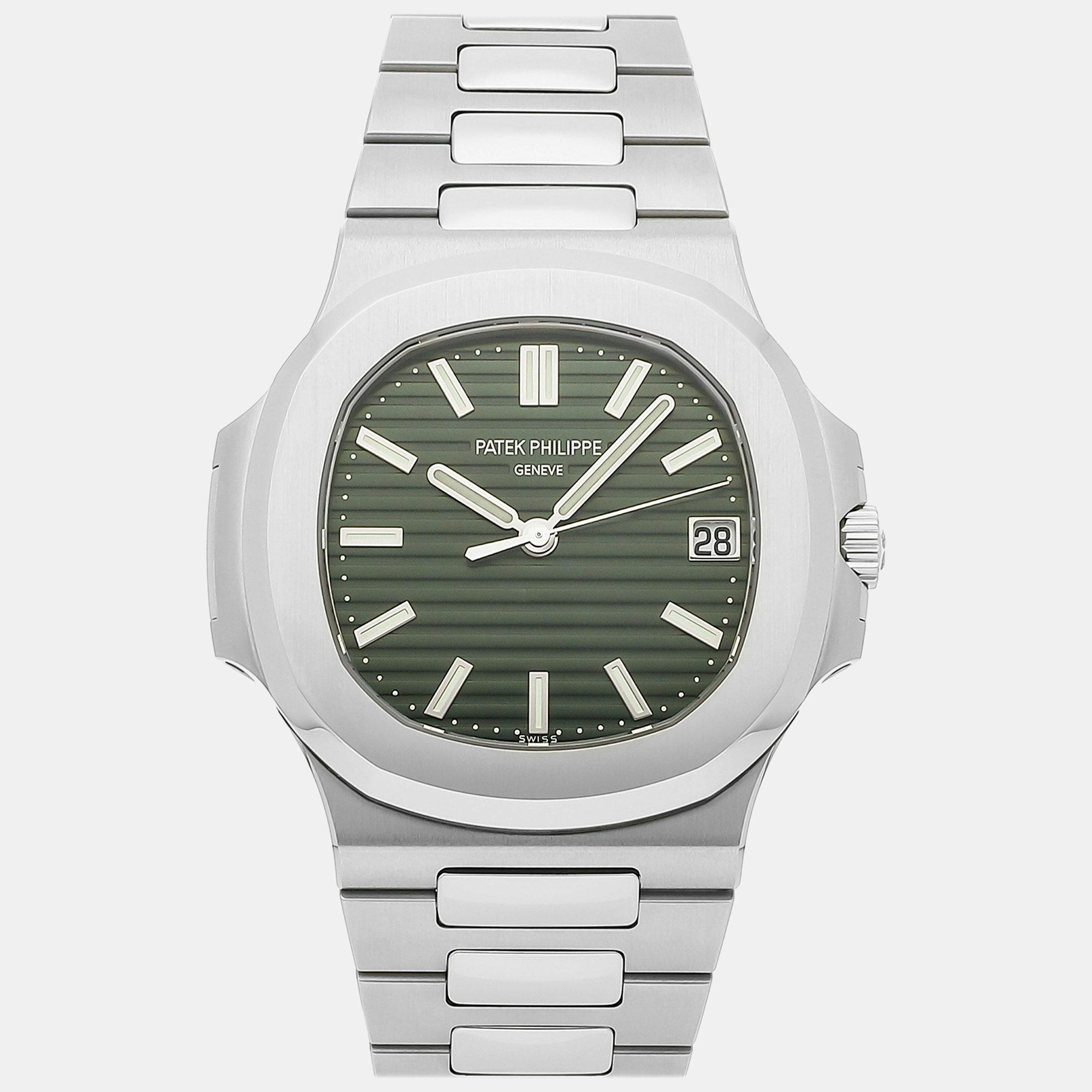 

Patek Philippe Green Stainless Steel Nautilus 5711/1A-014 Automatic Men's Wristwatch 40 mm