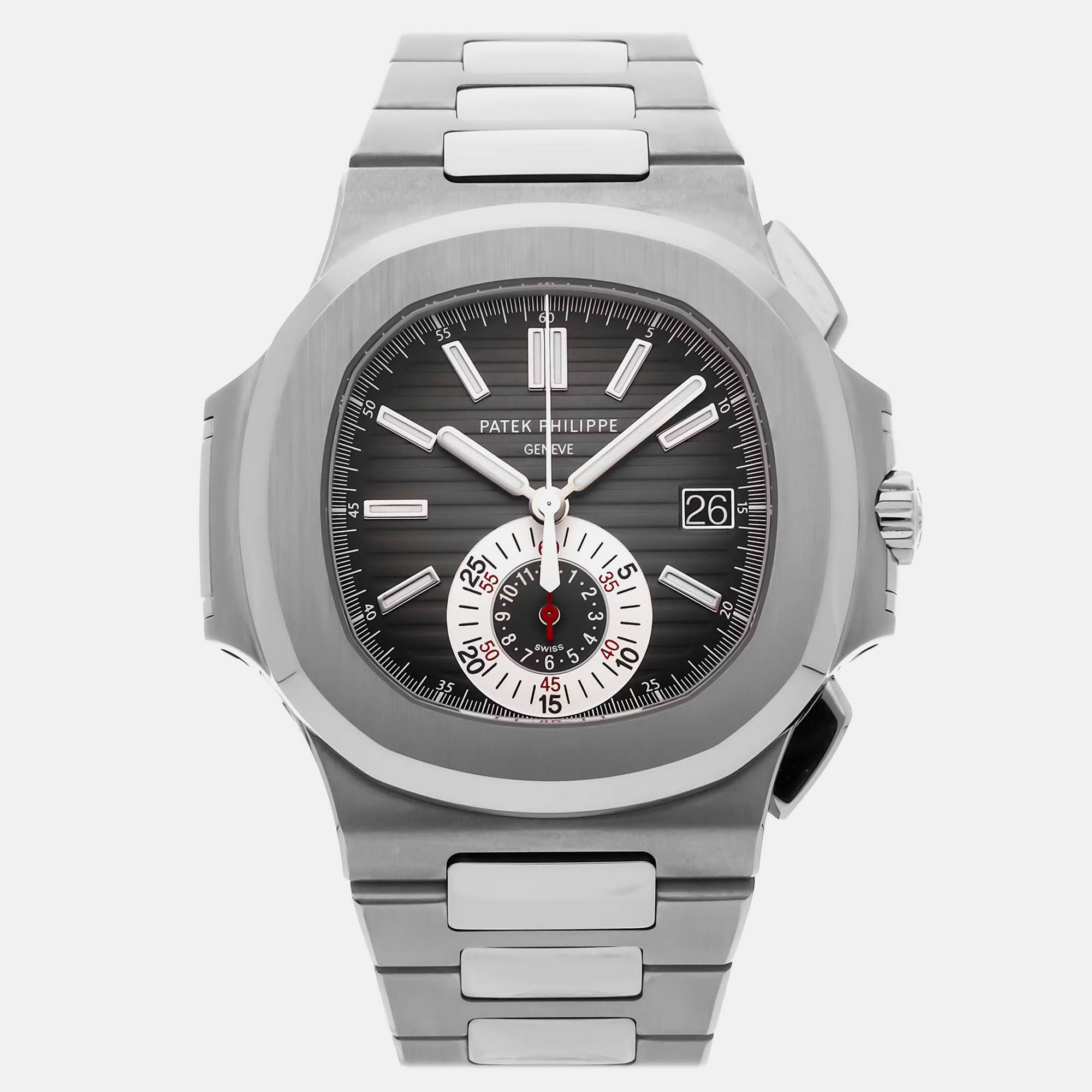 

Patek Philippe Grey Stainless Steel Nautilus 5980/1A-014 Automatic Men's Wristwatch 40 mm