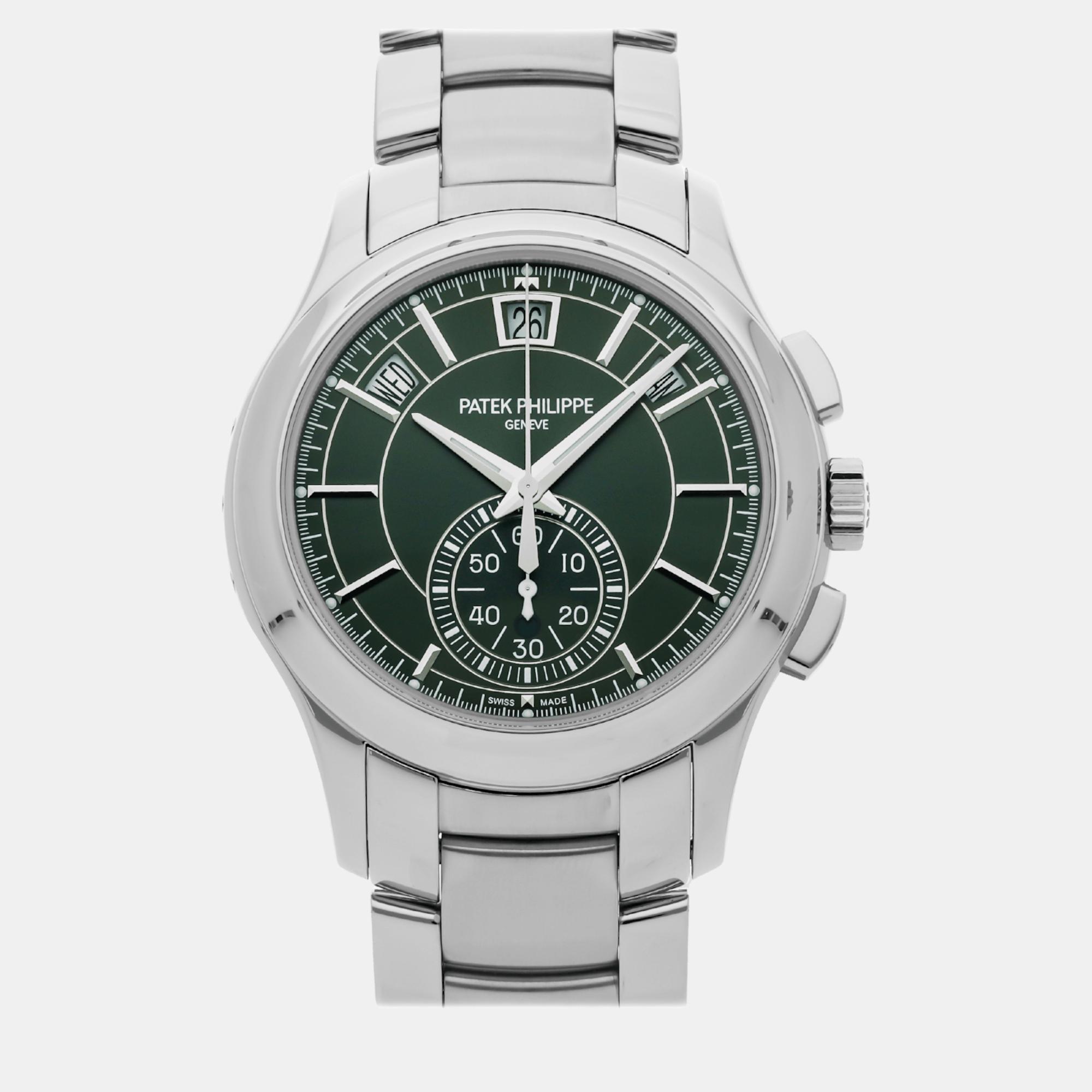 

Patek Philippe Green Stainless Steel Complications 5905/1A-001 Automatic Men's Wristwatch 42 mm