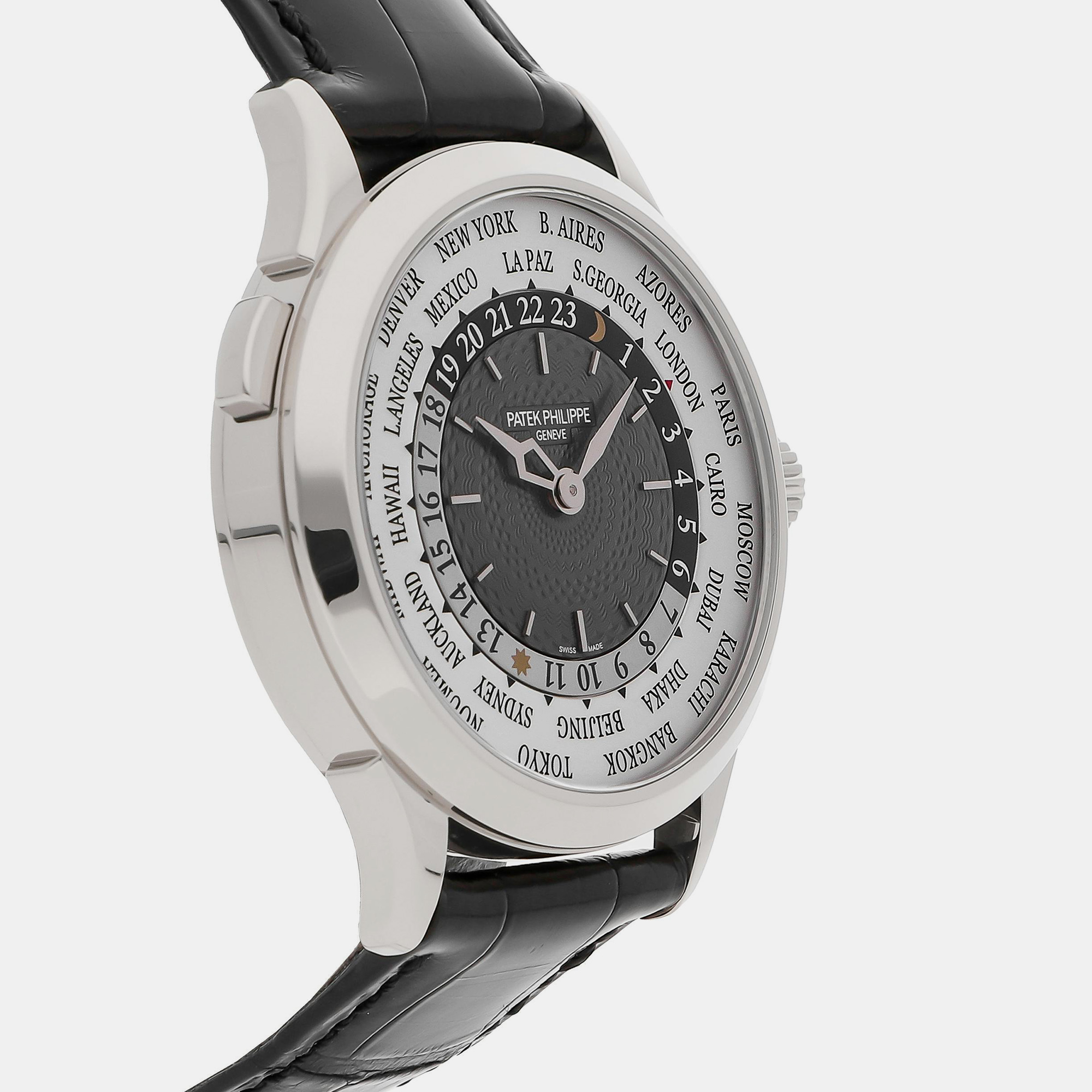 Patek Philippe Grey 18k White Gold Complications 5230G-014 Men`s Wristwatch 38 mm 