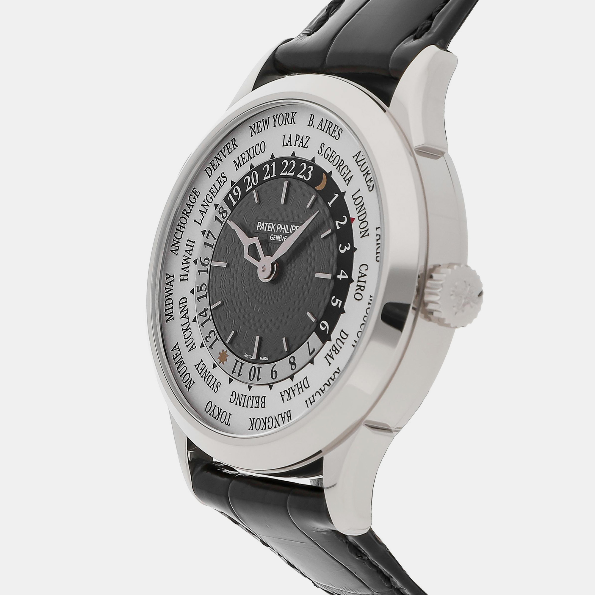 Patek Philippe Grey 18k White Gold Complications 5230G-014 Men`s Wristwatch 38 mm 