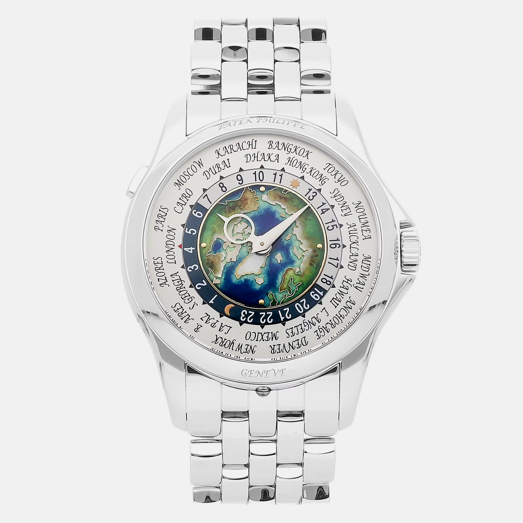 

Pre-Owned Patek Philippe Complications World Time 5131/1P-001 39.5 mm, Multicolor