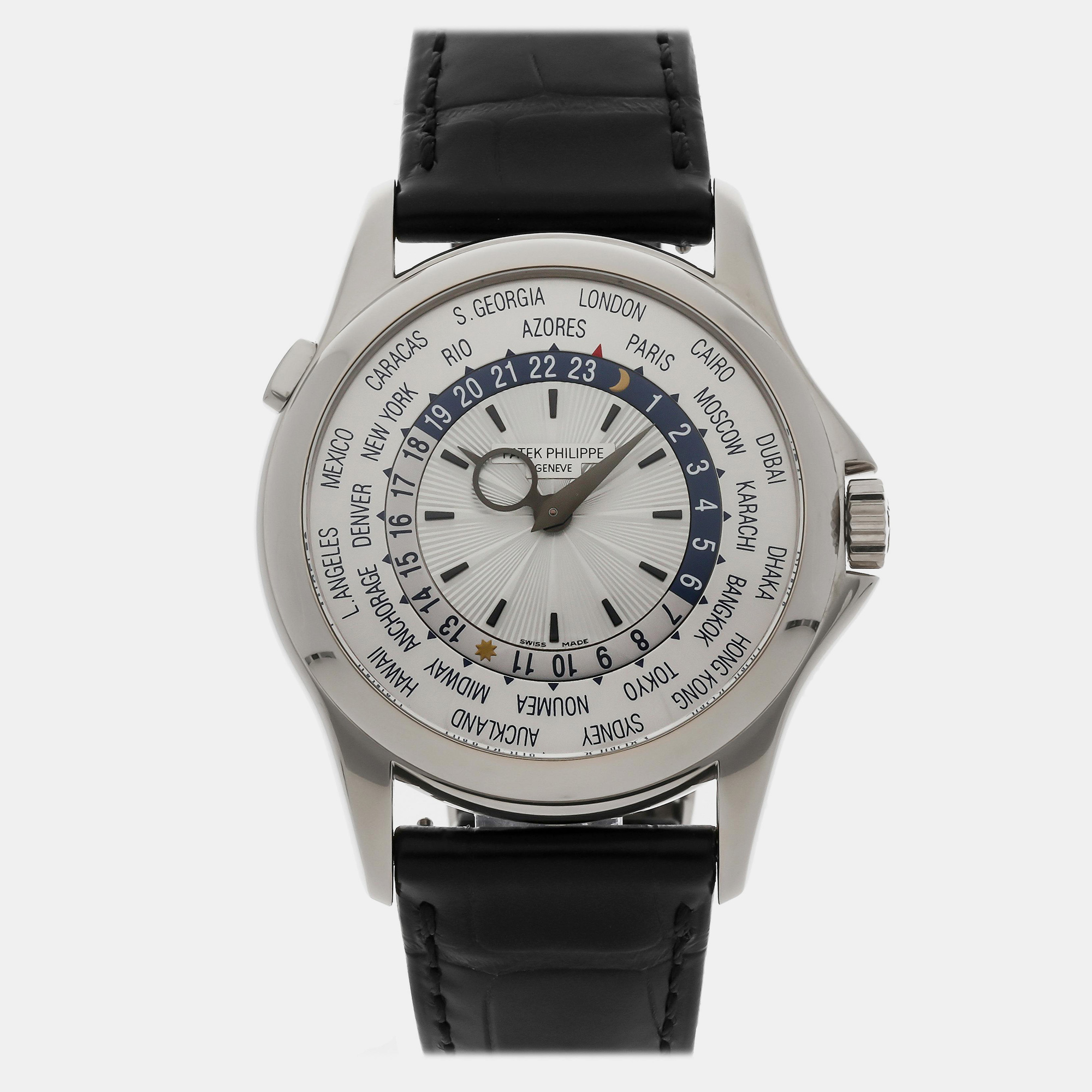 

Pre-Owned Patek Philippe Complications World Time 39 mm, Silver