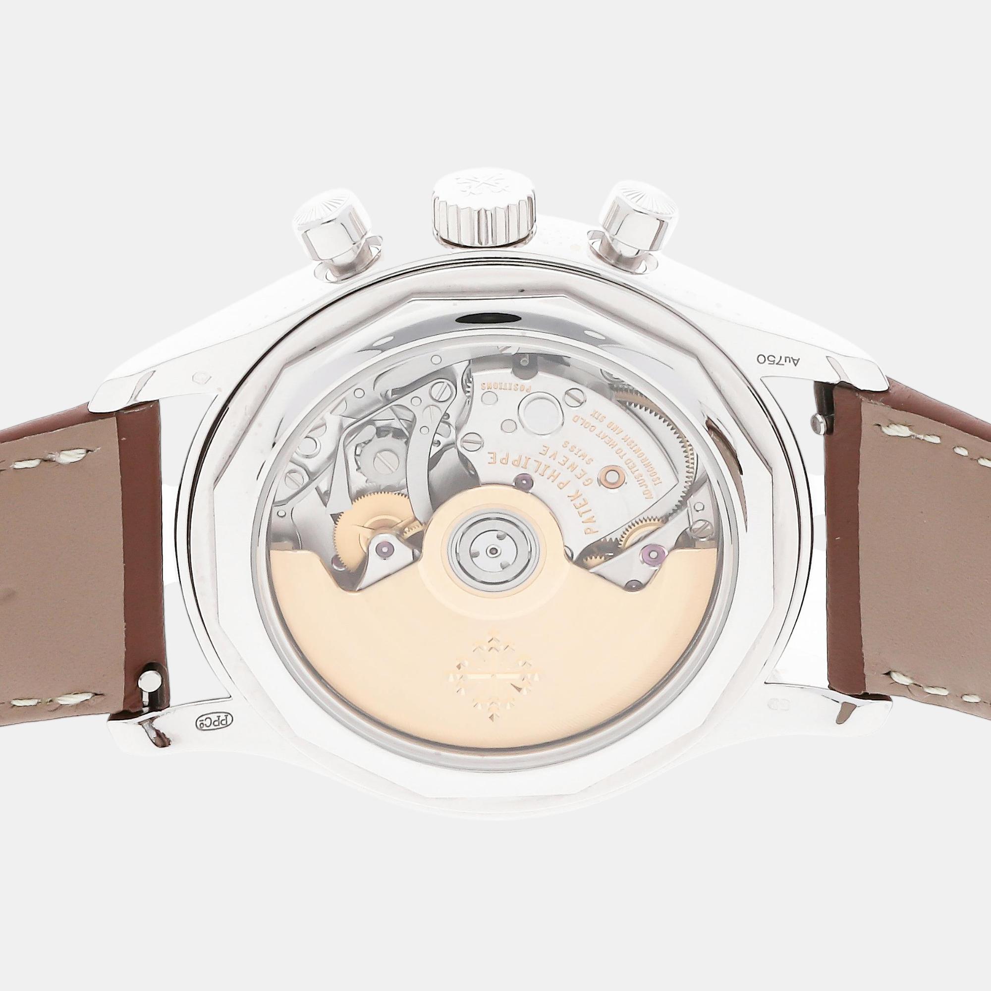 Pre-Owned Patek Philippe Complications Flyback Chronograph Annual Calendar 5960/01G-001 
