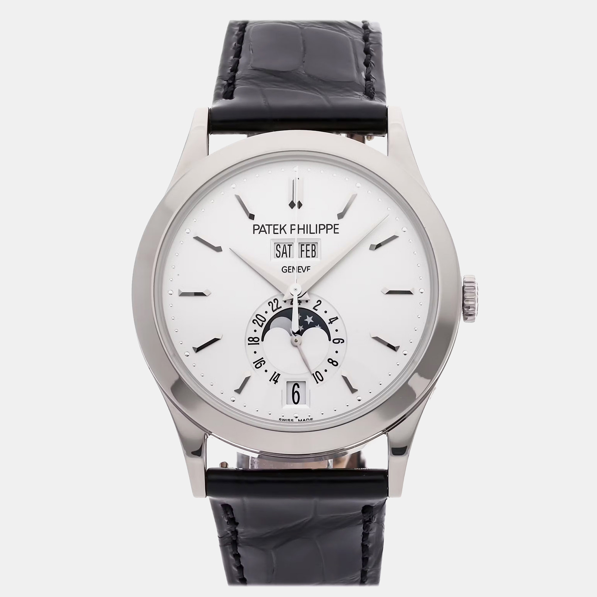 

Pre-Owned Patek Philippe Grand Complications Perpetual Calendar Chronograph 3970EP-021, Silver