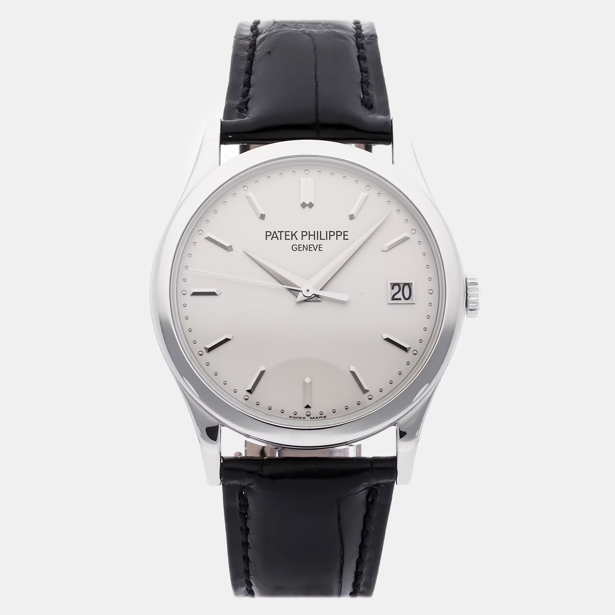 

Pre-Owned Patek Philippe Calatrava 5296G-010, Silver