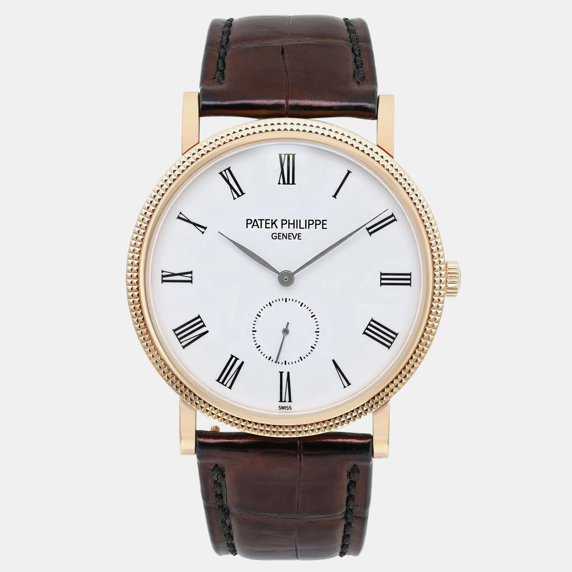 

Patek Philippe White 18k Yellow Gold Calatrava 5119J-001 Manual Winding Men's Wristwatch 36 mm