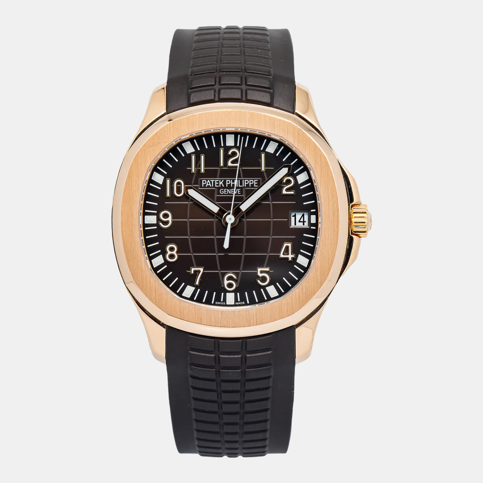 

Patek Philippe 18k Rose Gold Aquanaut 5167R Brown Automatic Men's Wristwatch 40 mm