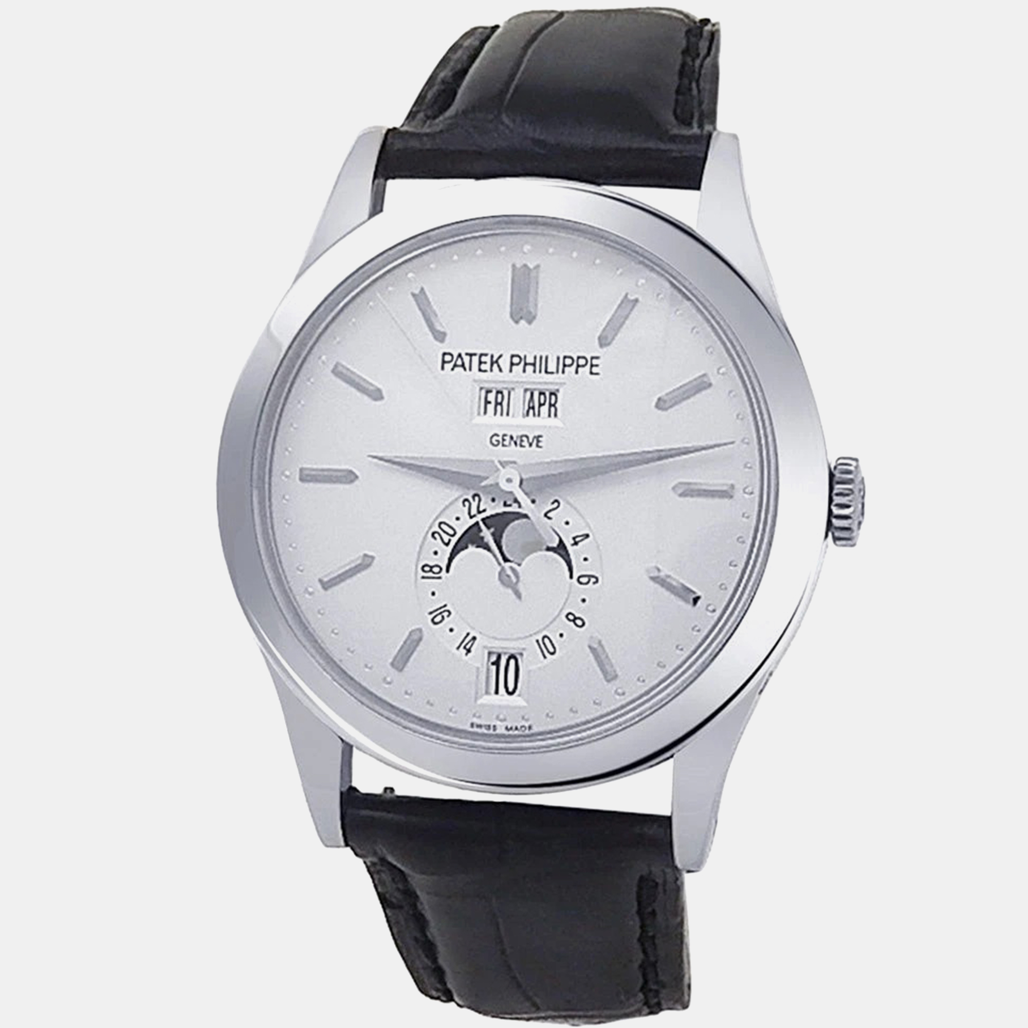 

Patek Philippe Annual Calendar 5396G-011 Automatic Silver 18k White Gold Men's Wristwatch 38.5 mm