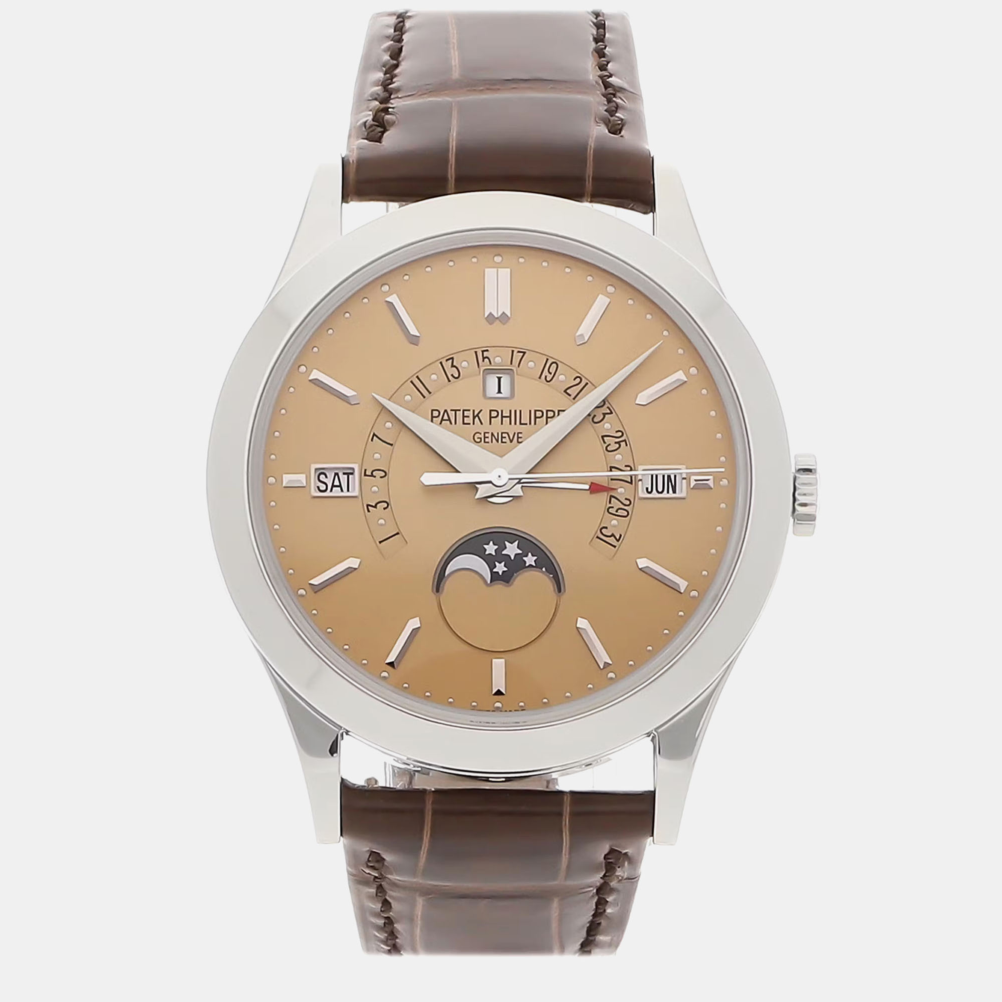 

Pre-Owned Patek Philippe Grand Complications Perpetual Calendar 5496P-014, Brown