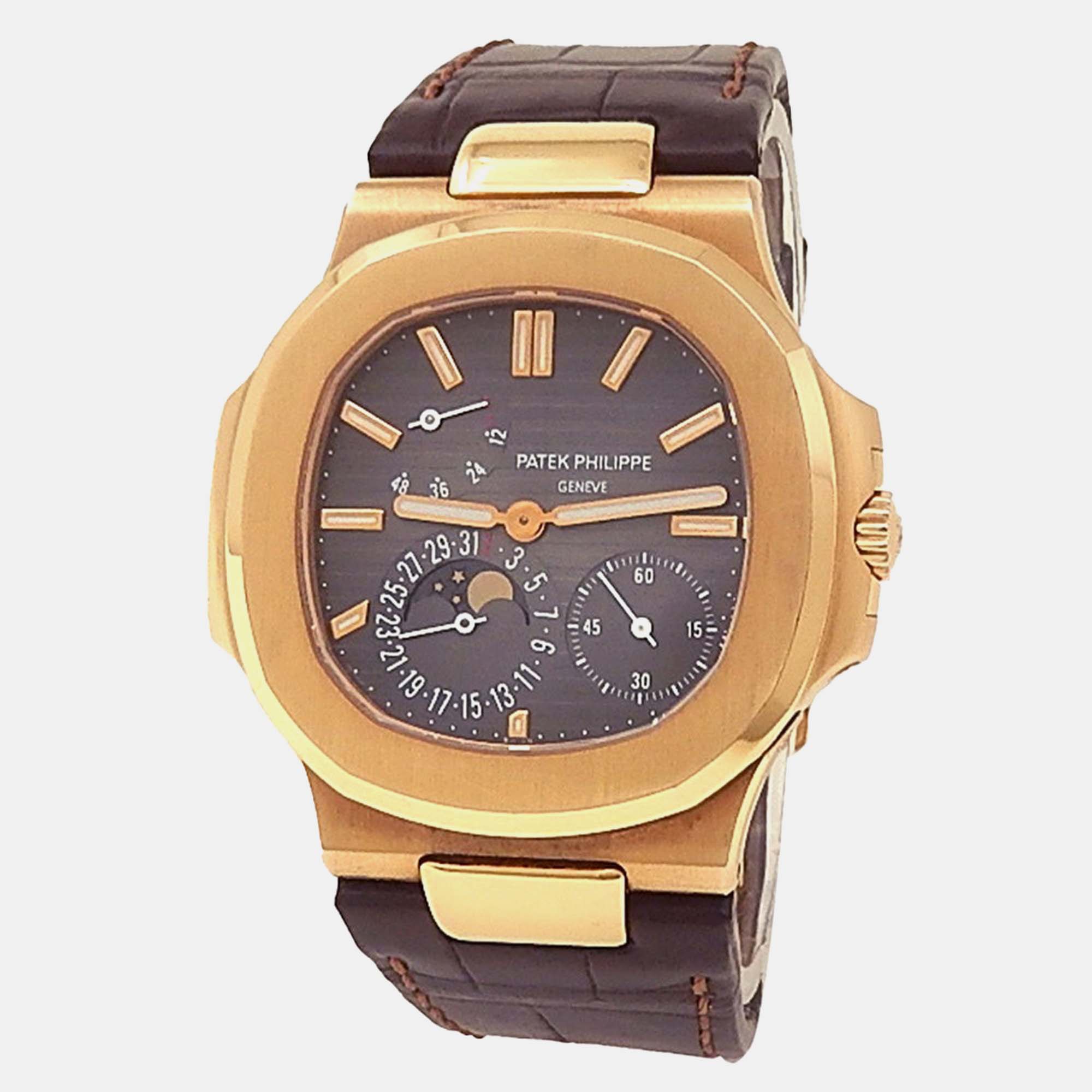 

Patek Philippe Nautilus 5712R-001 Automatic Brown 18K Rose Gold Men’s Wristwatch 40 mm