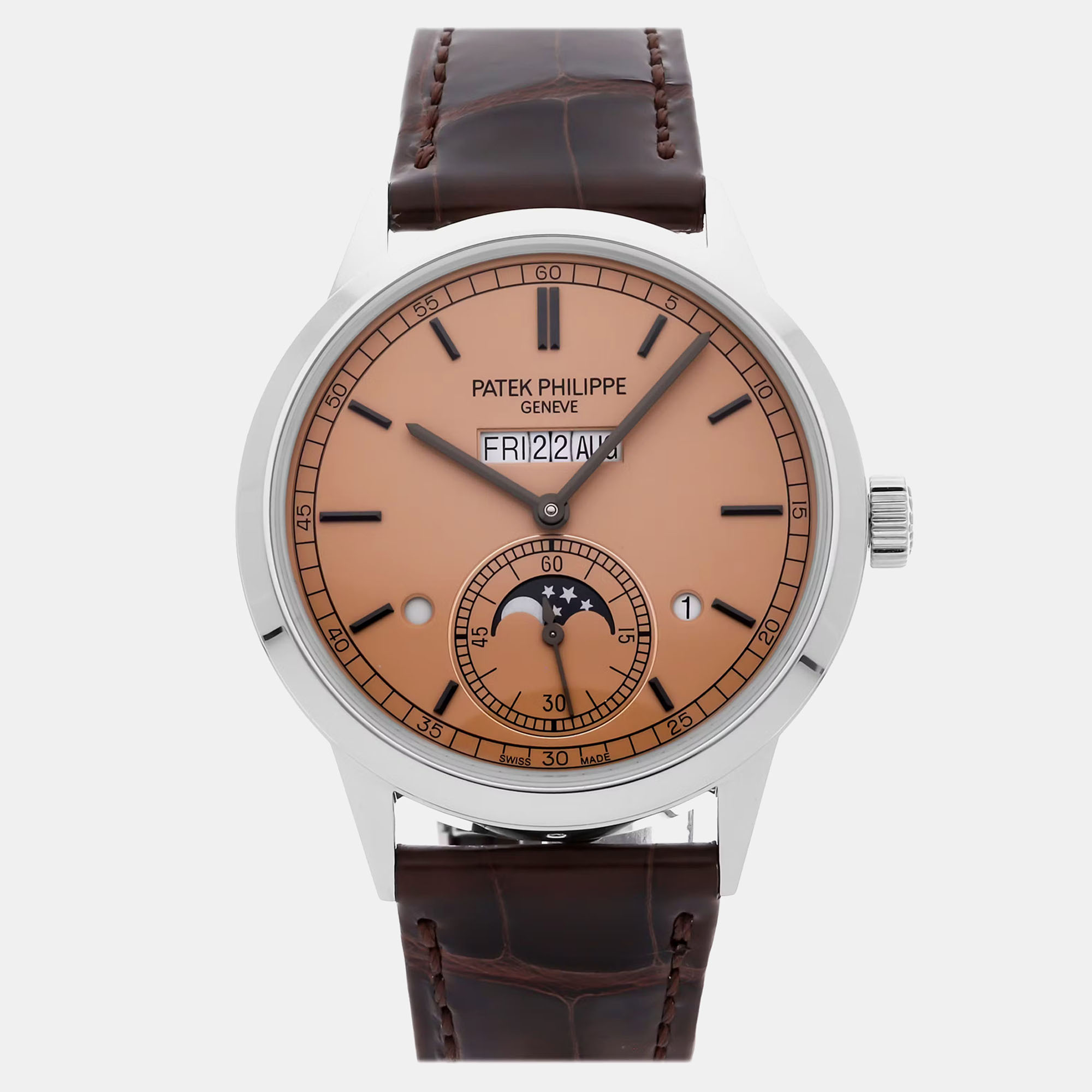 

Pre-Owned Patek Philippe Grand Complications In-Line Perpetual Calendar 5236P-010 Automatic Men's Watch 41 mm, Pink
