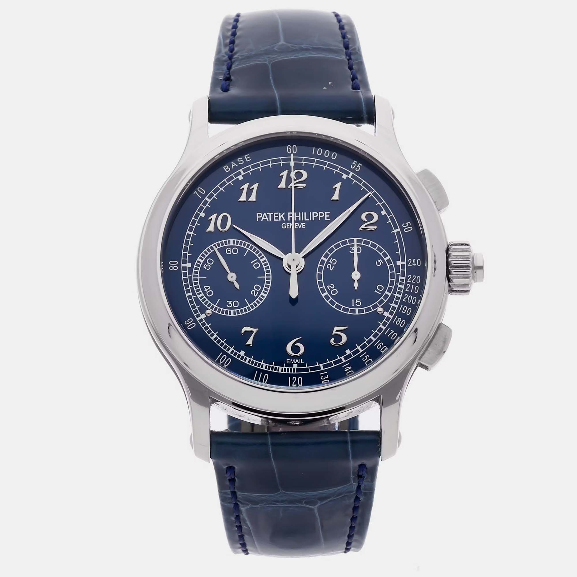 Pre-owned Patek Philippe Grand Complication Split-seconds Chronograph 5370p-011 41 Mm In Blue
