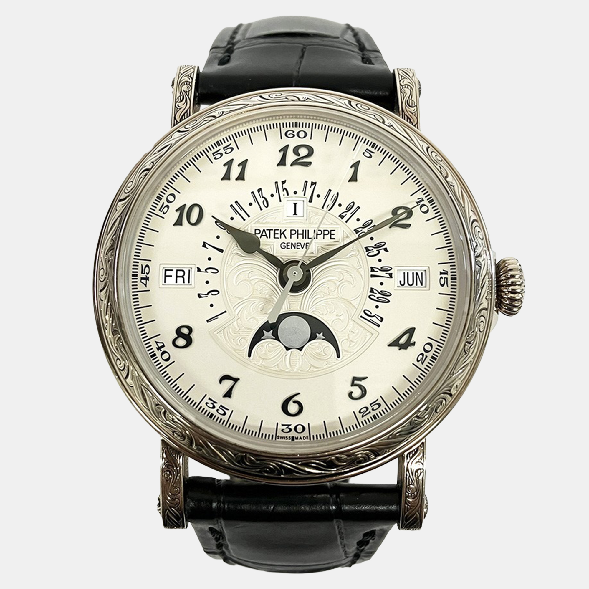 

Patek Philippe Perpetual Calendar 5160/500G-001 Automatic White 18k White Gold Men's Wristwatch 42 mm