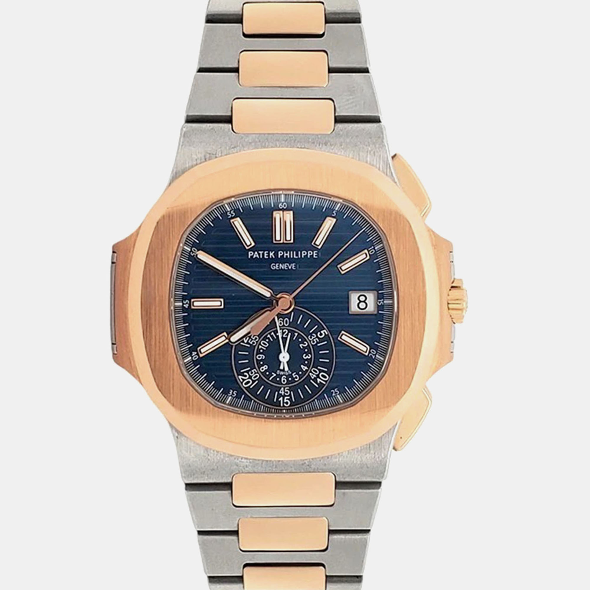 

Patek Philippe Nautilus Chronograph 5980/1AR-001 Automatic Blue Dial 2-Tone Men's Wristwatch 40 mm