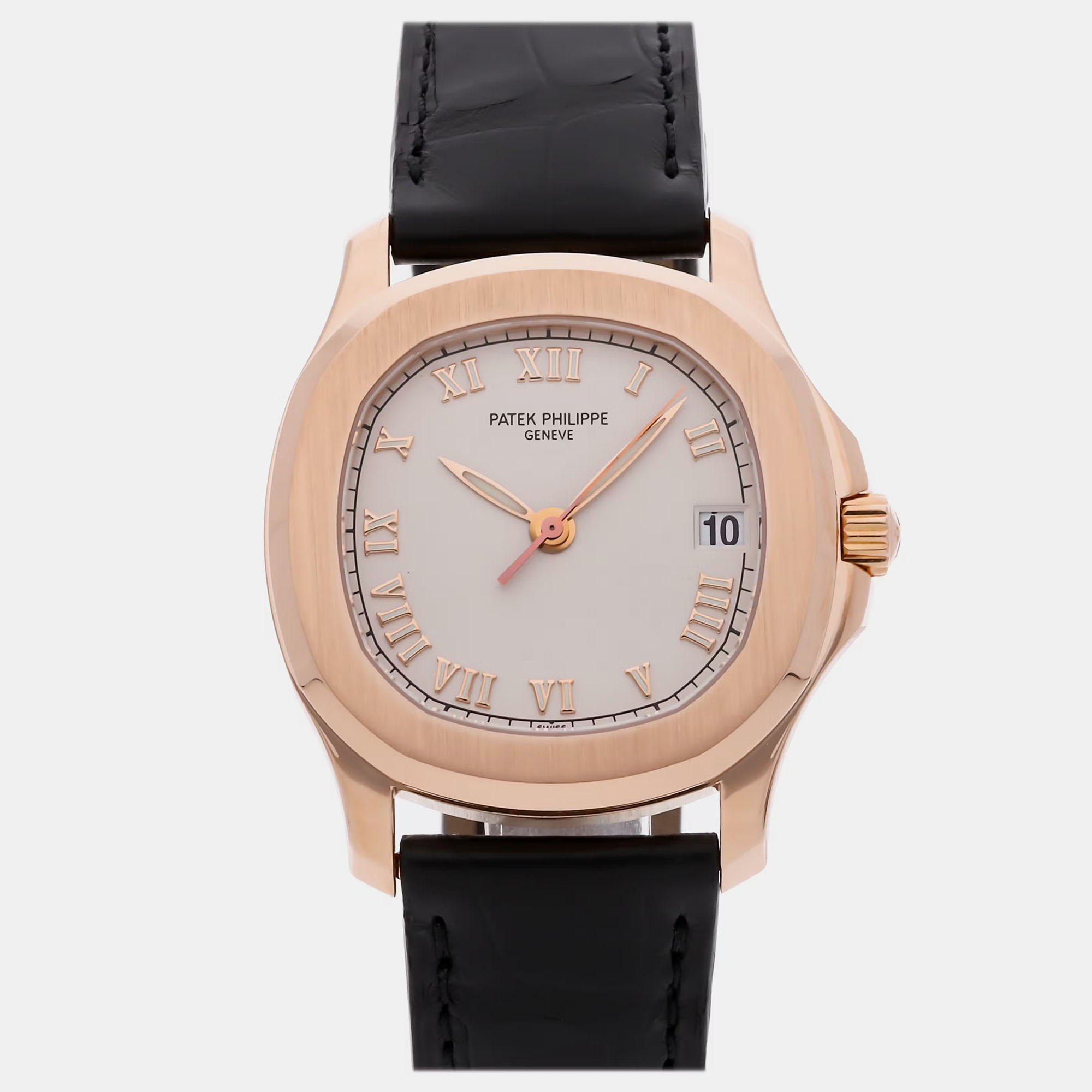 Pre-owned Patek Philippe Aquanaut 5060sr 36 Mm In White