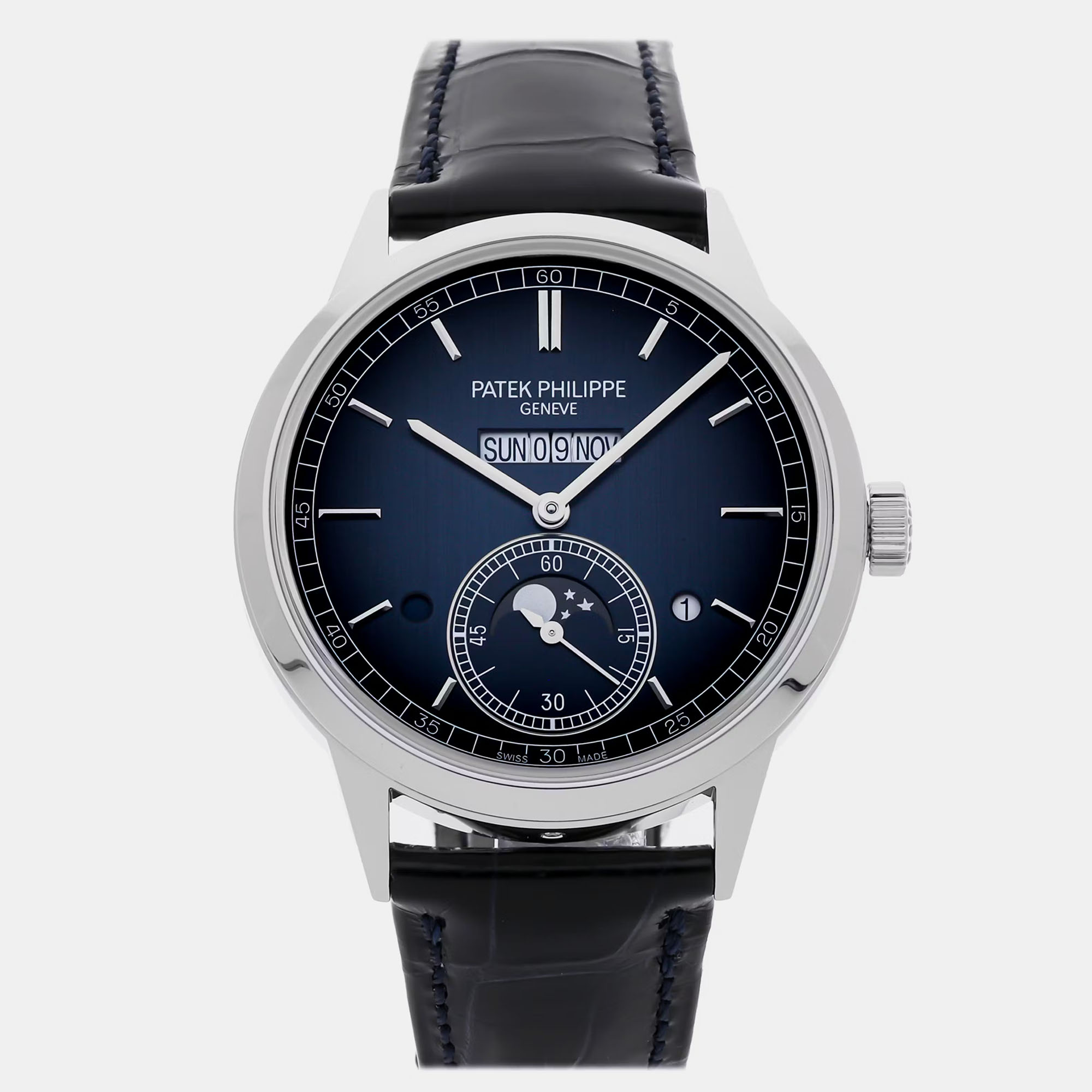 

Pre-Owned Patek Philippe Grand Complications In-Line Perpetual Calendar 5236P-001 Automatic 41 mm, Blue