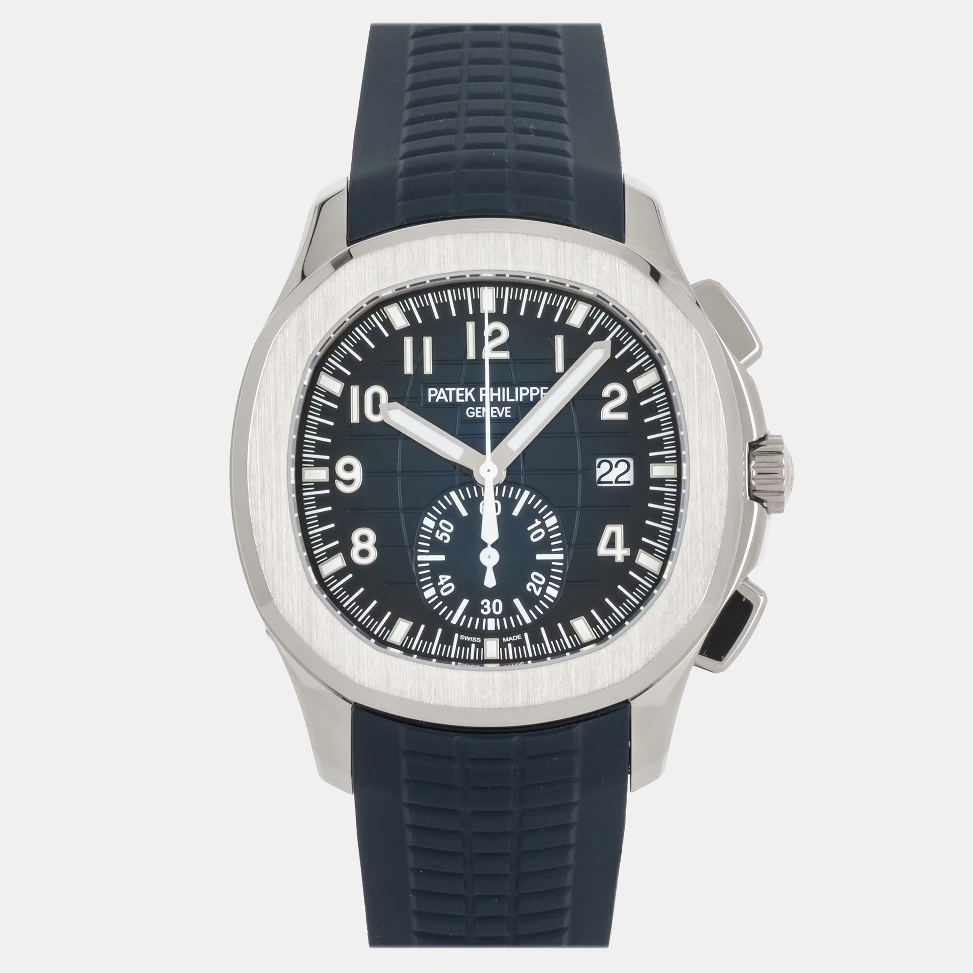 

Patek Philippe Aquanaut 5968G-001 Automatic Chronograph Black Dial 18k White Gold Men's Wristwatch