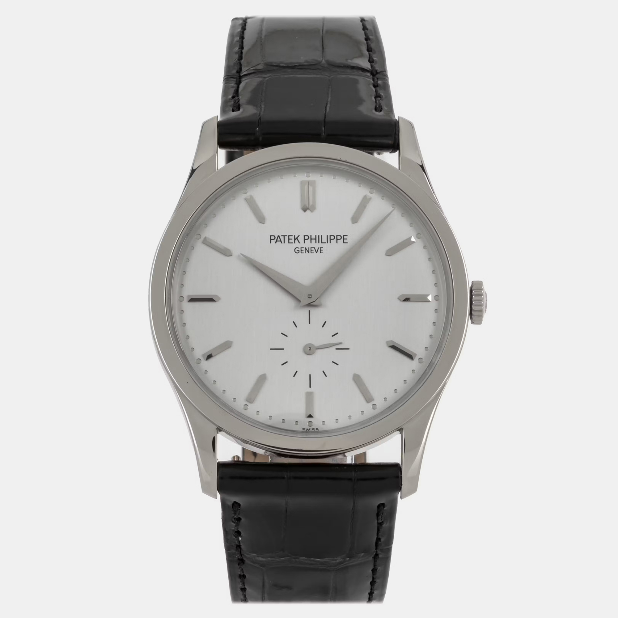

Pre-Owned Patek Philippe Calatrava Small Seconds 5196G-001 Manual Winding 37 mm, Grey